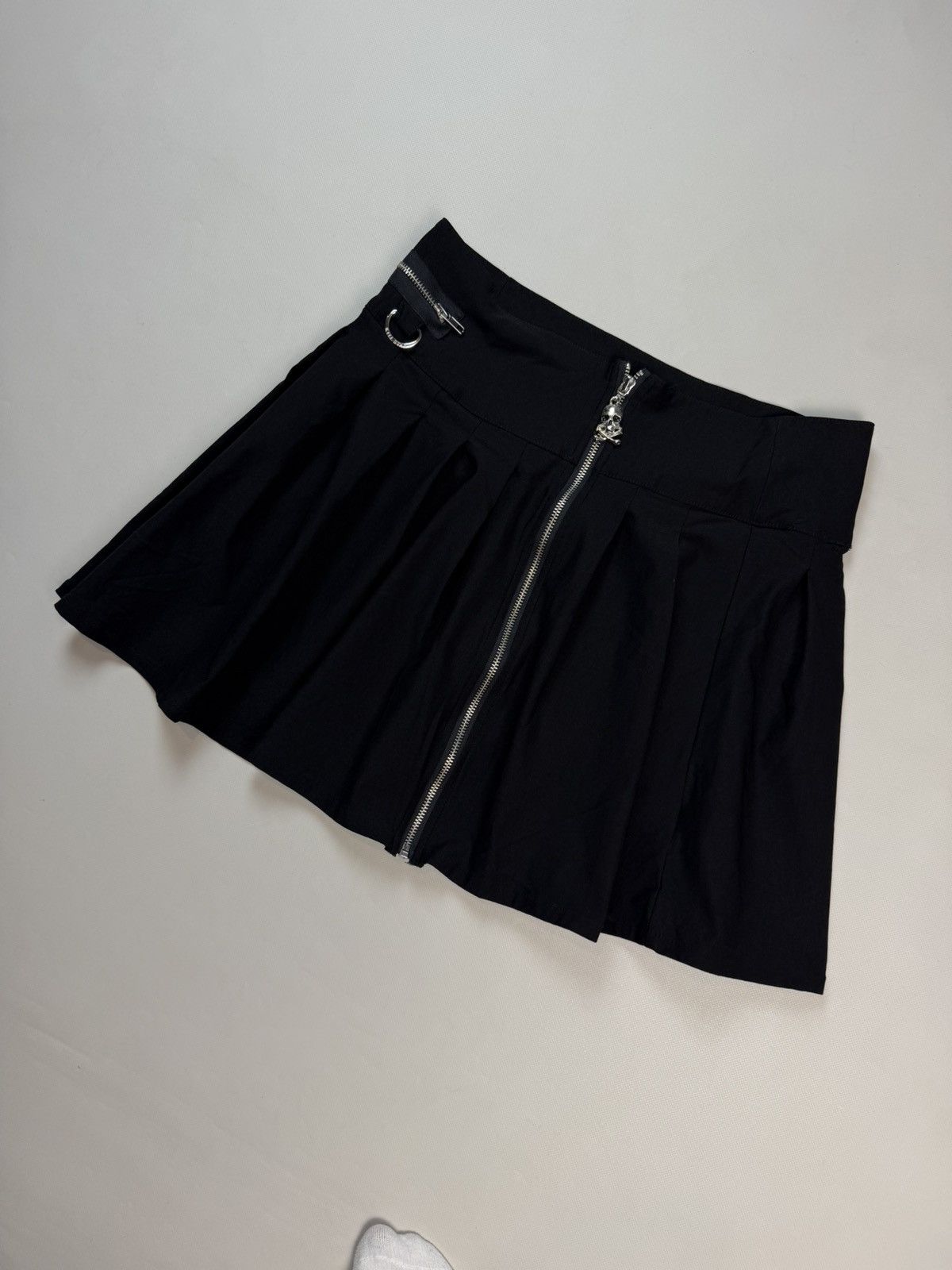 Killstar Killstar Ladie Gothic Y2K Grunge Rayon Full Zip Mini Skirt Size 31" - 4 Thumbnail