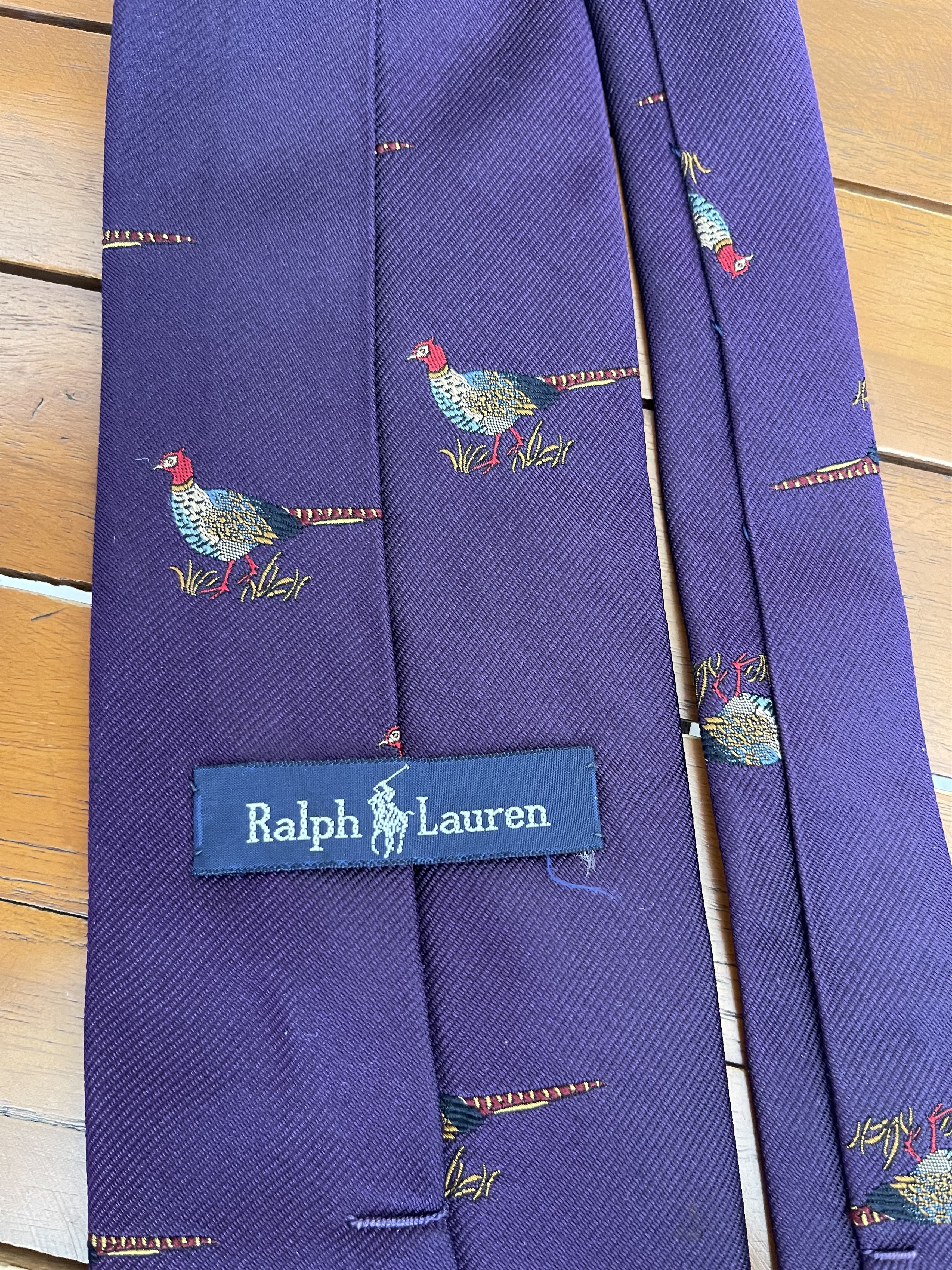 Ralph Lauren Ralph Lauren Repeated Pigeons Purple Luxury Size ONE SIZE - 2 Thumbnail