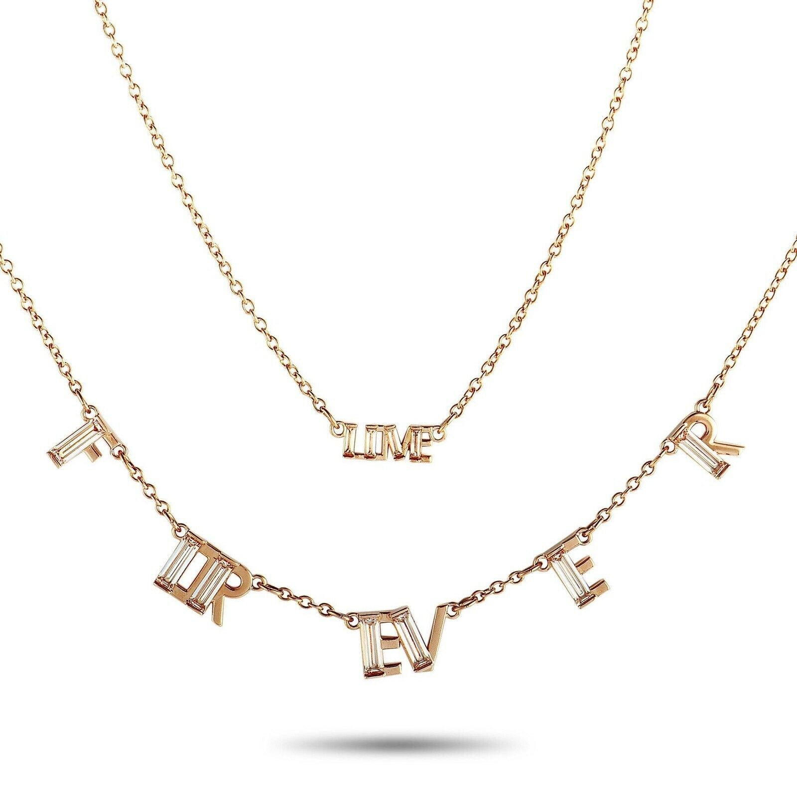 Swarovski Swarovski Duo Forever & Love Necklace set Rose Gold Tone new Size ONE SIZE - 2 Thumbnail