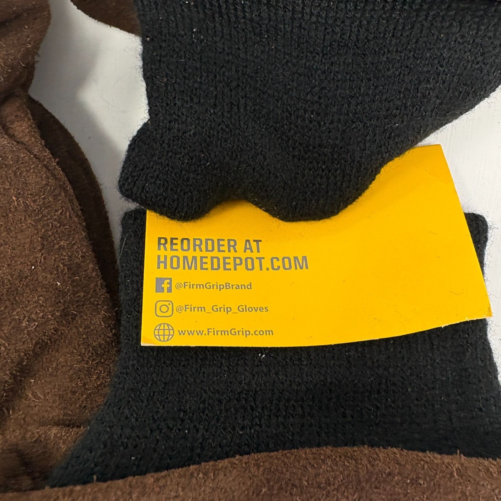 Other Lot Of 2 - XL FIRM GRIP Winter Suede Leather Work Gloves Ins Size ONE SIZE - 7 Thumbnail
