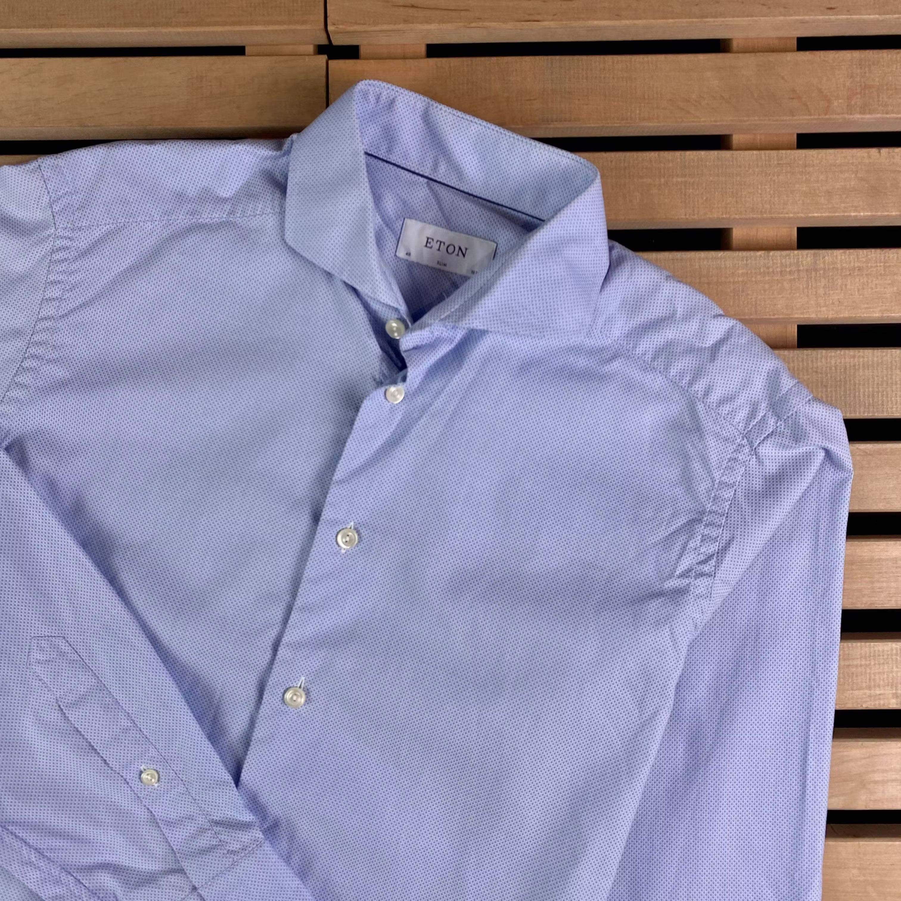 Eton Mens Shirt Long Sleeve Eton Size 40 Size US M / EU 48-50 / 2 - 2 Thumbnail