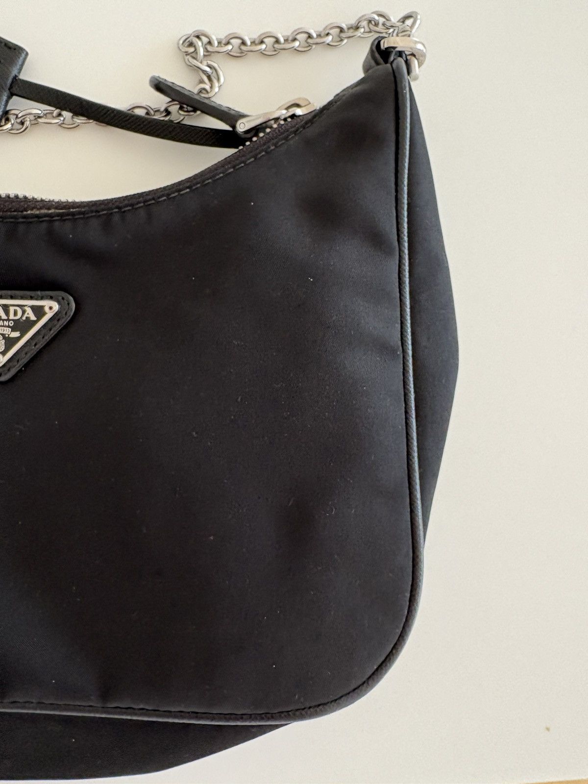 Prada Re-edition 2005 cloth handbag Prada Black Size ONE SIZE - 12 Thumbnail