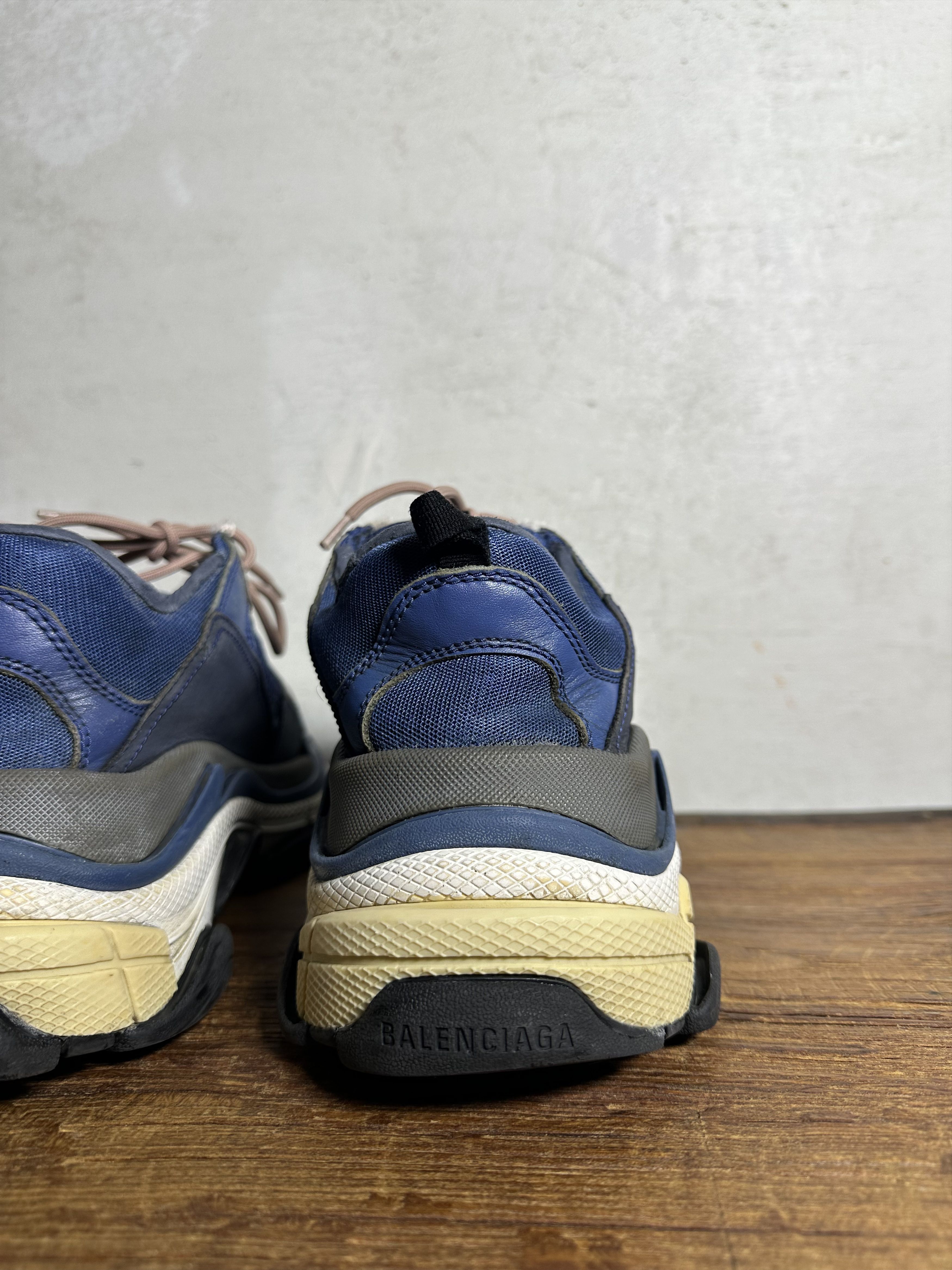 Balenciaga Balenciaga Balenciaga Triple S Nylon Blue Nylon Sneakers Size US 10 / EU 43 - 6 Thumbnail