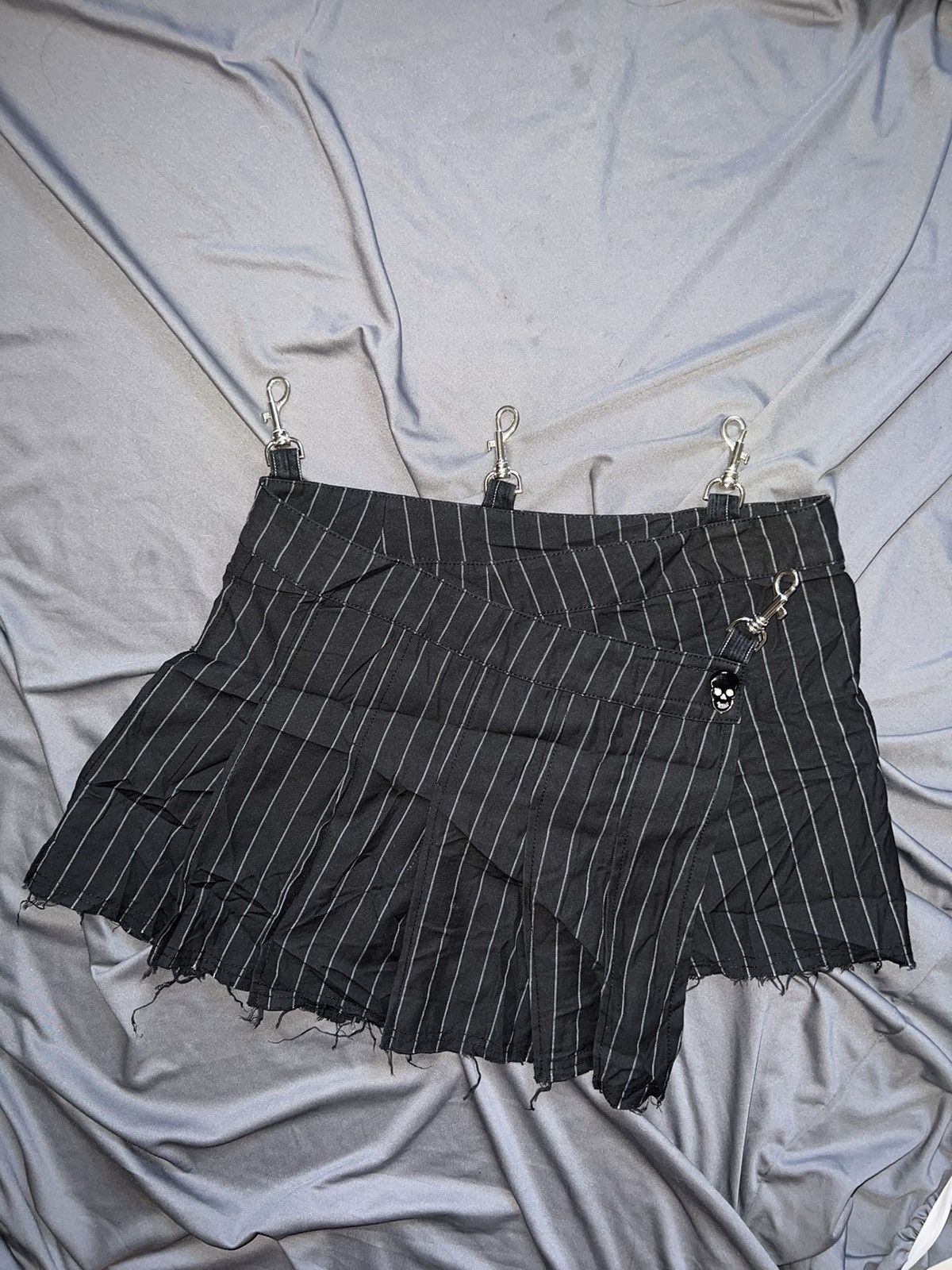Seditionaries Skull stripped wrap skirt with hook 🪝 ☠️ Size 27" / US 4 / IT 40 - 4 Thumbnail