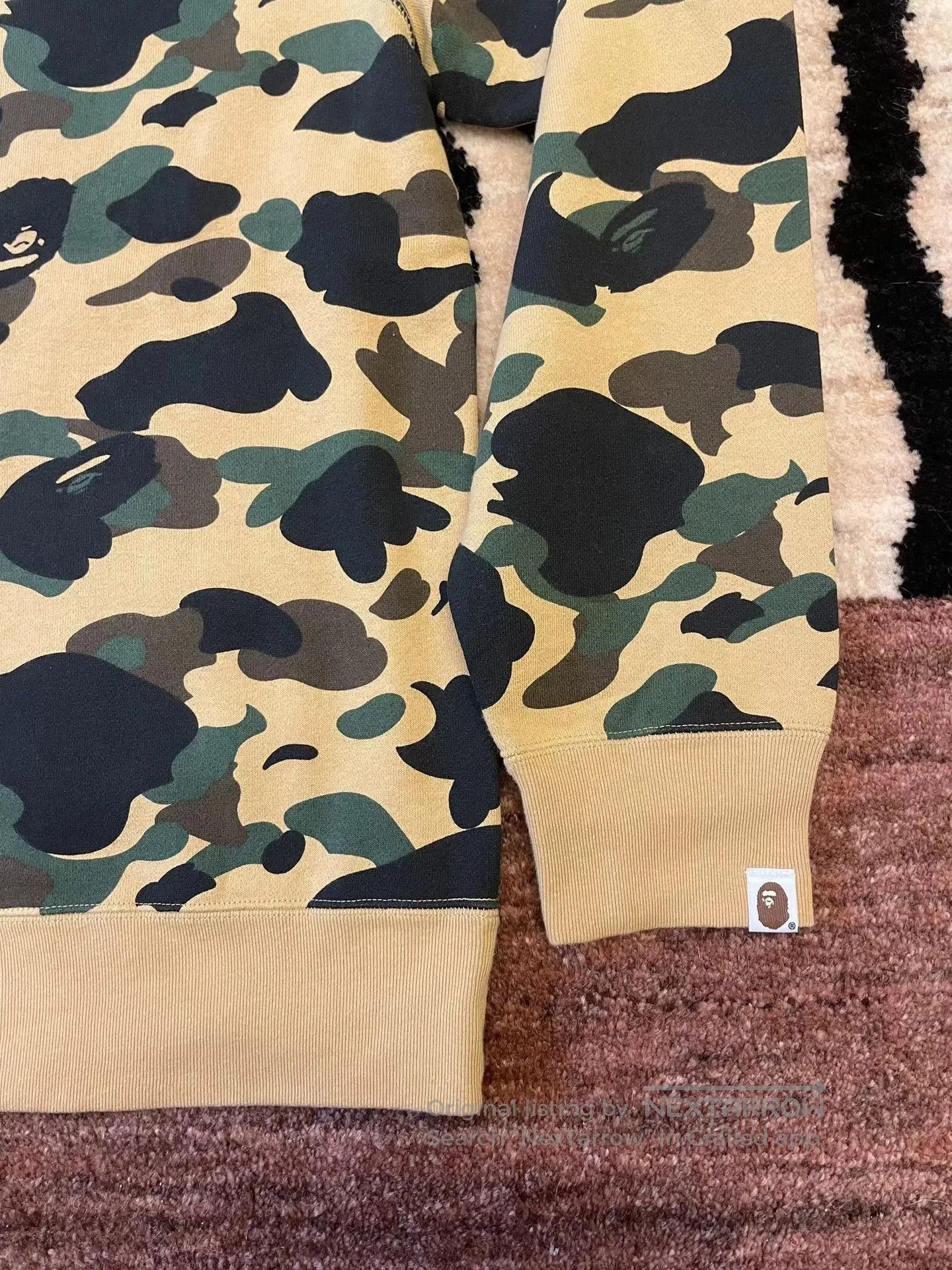 Bape Bape Classic Yellow Camo Crewneck. Size US XL / EU 56 / 4 - 4 Thumbnail