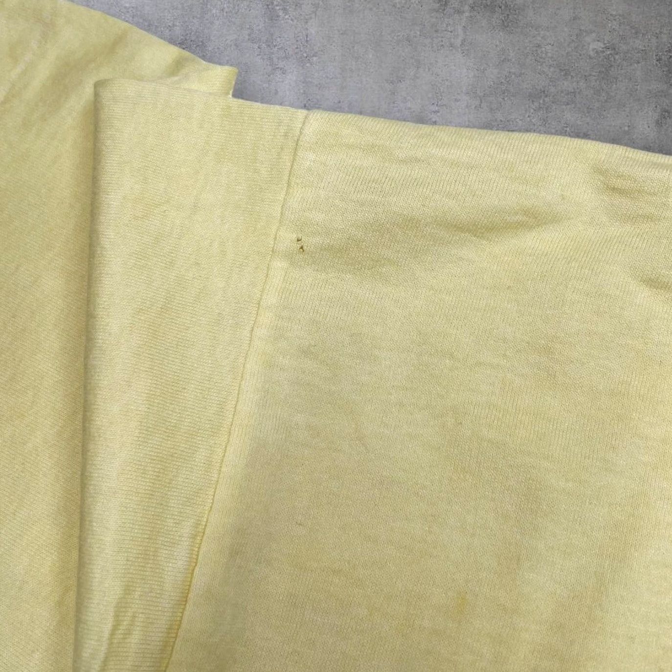 Fruit Of The Loom VINTAGE Fruit of the Loom T-Shirt 90s Reunite America Protect Our Children Graphic Single Stitch XL Yellow Mens Size US XL / EU 56 / 4 - 7 Thumbnail