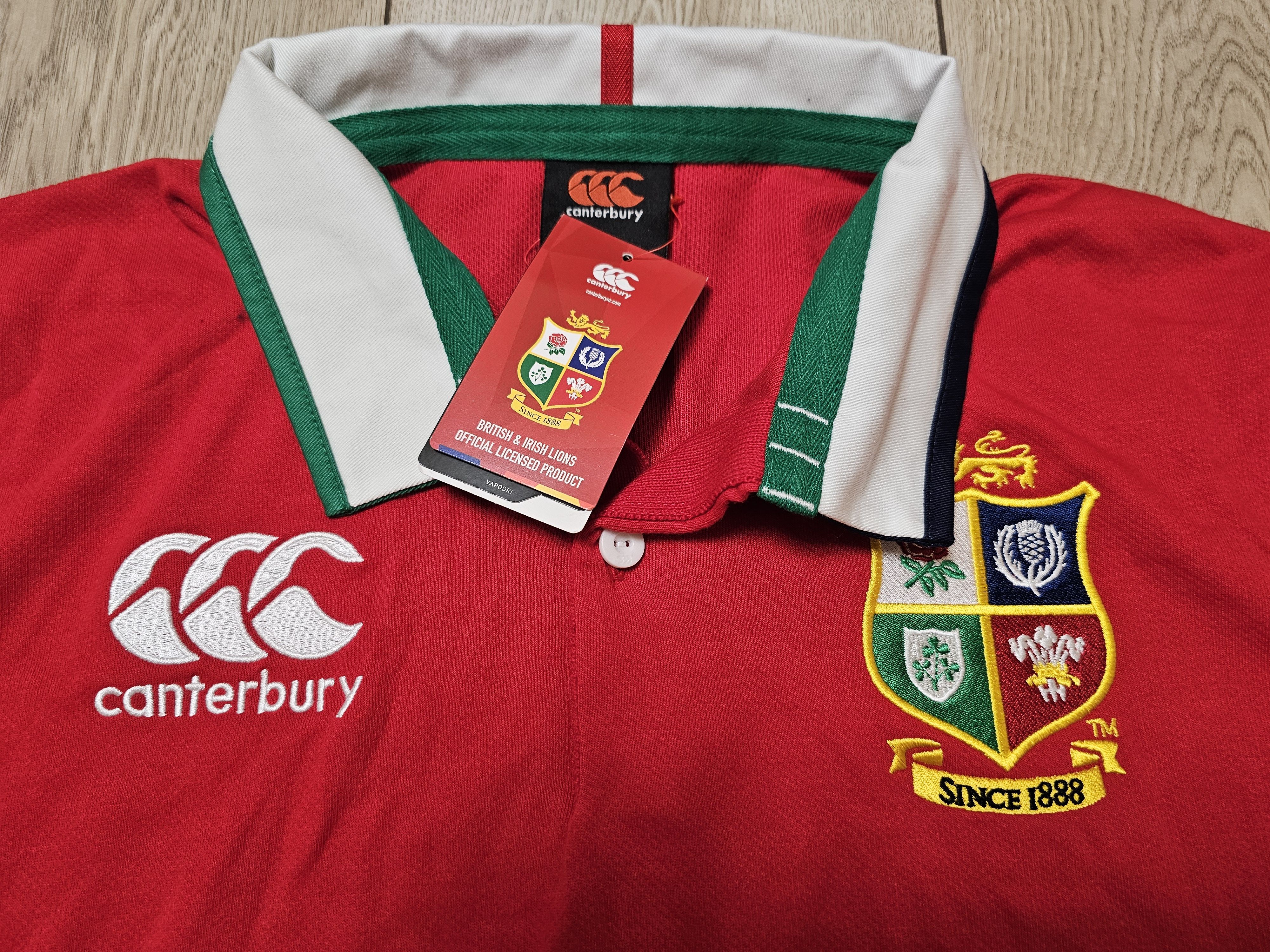 Canterbury of New Zealand BRITISH IRISH LIONS RUGBY JERSEY POLO UNION RUGBY JERSEY Size US L / EU 52-54 / 3 - 3 Thumbnail