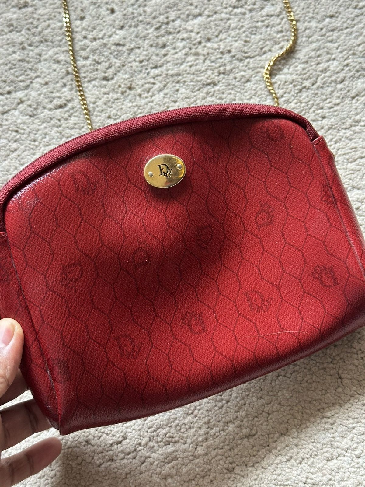 Dior 1990s Dior Monogram Chain Sling Bag Size ONE SIZE - 5 Thumbnail