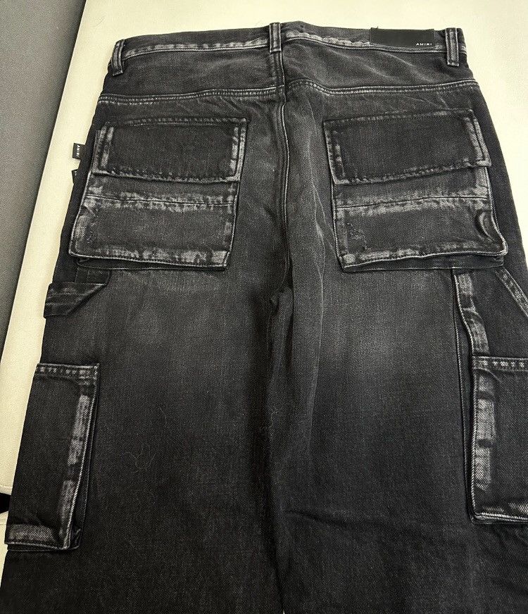 Amiri Amiri black grey washed straight leg loose jeans 2412- Size US 30 / EU 46 - 4 Thumbnail
