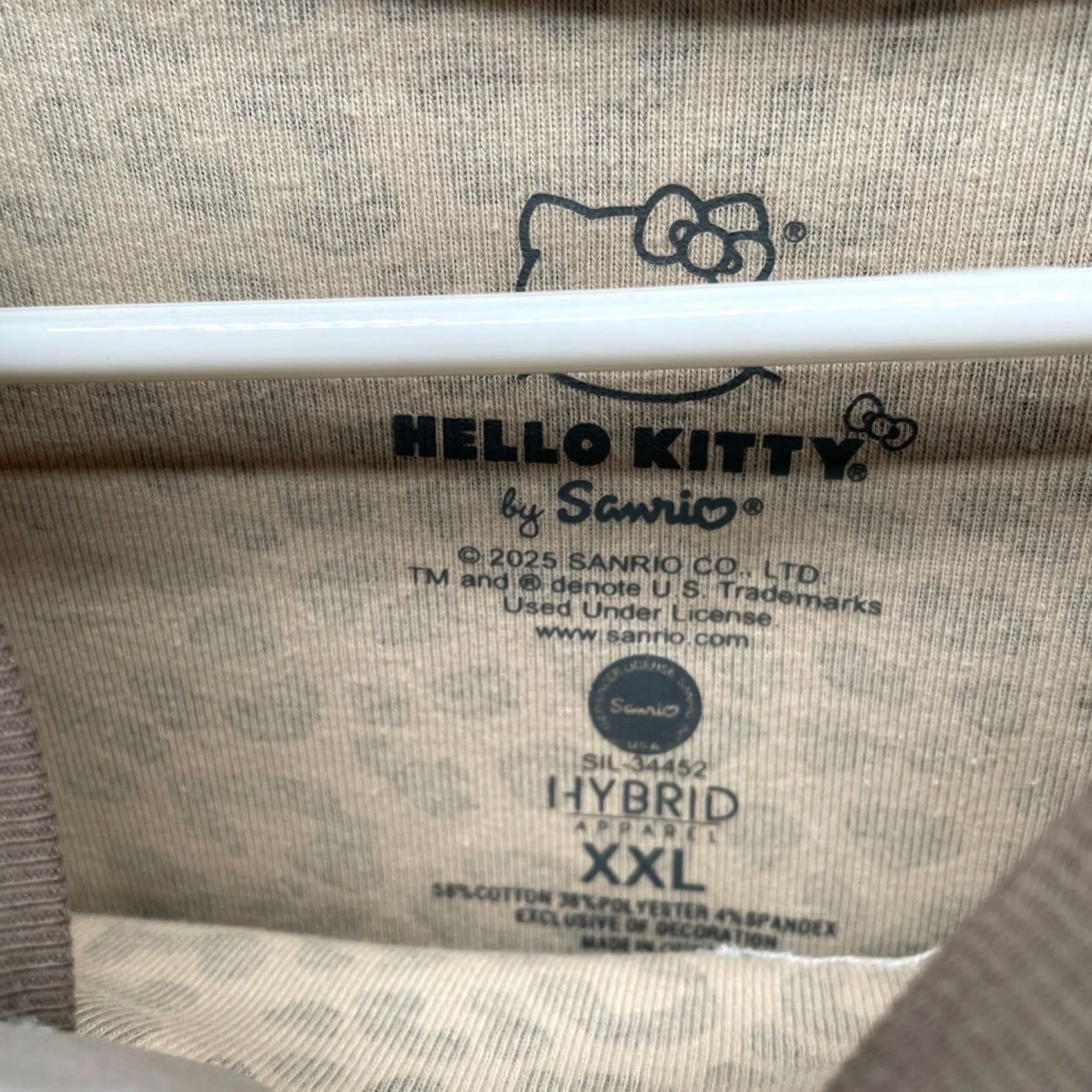 Vintage Hello Kitty Sanrio Leopard Print Crop Top Womens XXL Tan Short Sleeve T-Shirt Size XXL / US 16-18 / IT 52-54 - 6 Thumbnail