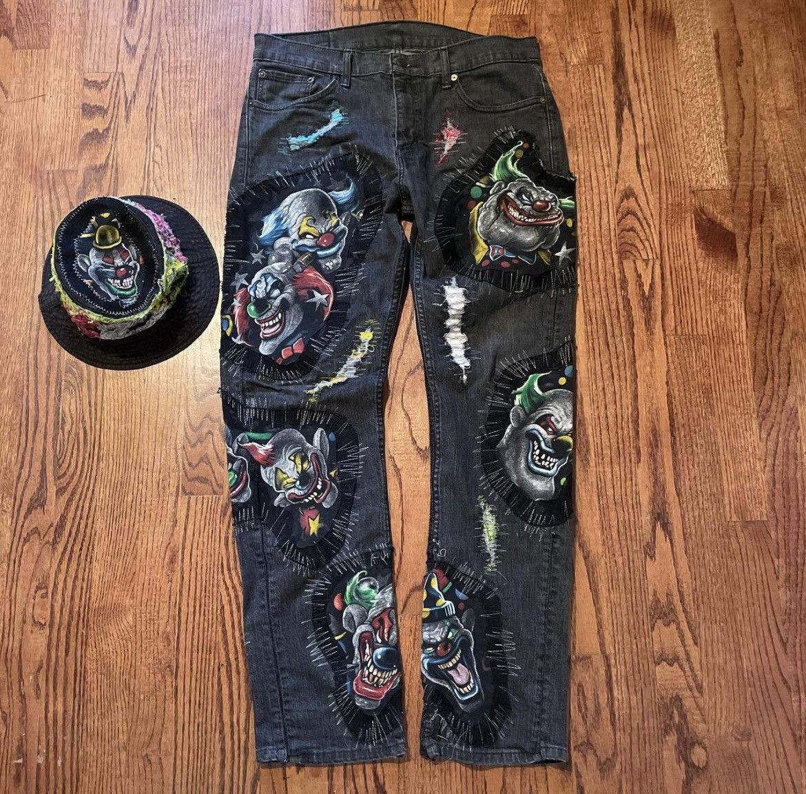 Other Killer Klown Levi Jeans Customs Size US 34 / EU 50 - 1 Thumbnail