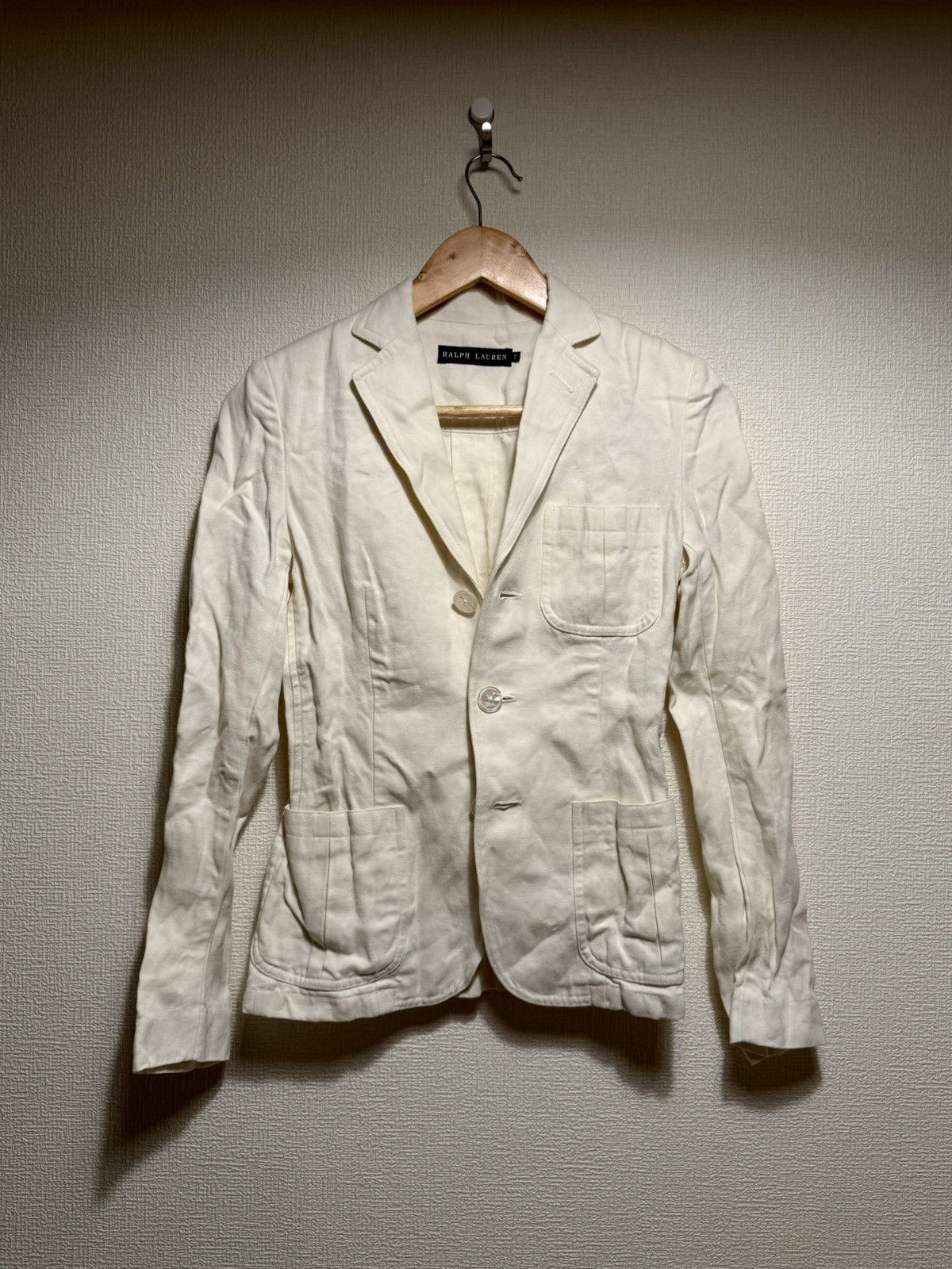 Ralph Lauren Ralph Lauren LINEN BLAZER JACKET Size S / US 4 / IT 40 - 2 Thumbnail
