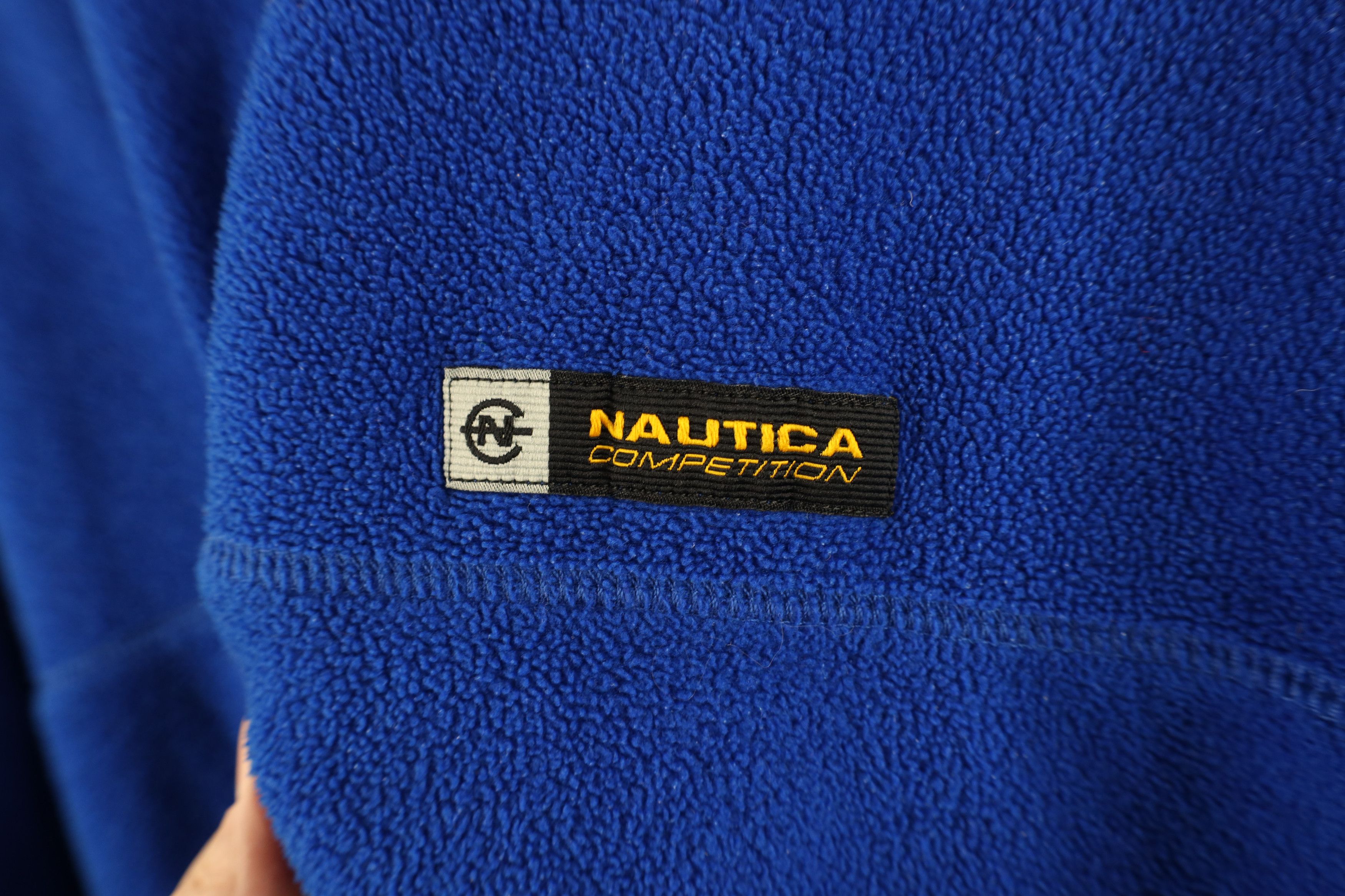 Nautica × Vintage Vintage 90s Nautica Competition Half Zip Fleece Sweater USA Size US L / EU 52-54 / 3 - 6 Thumbnail