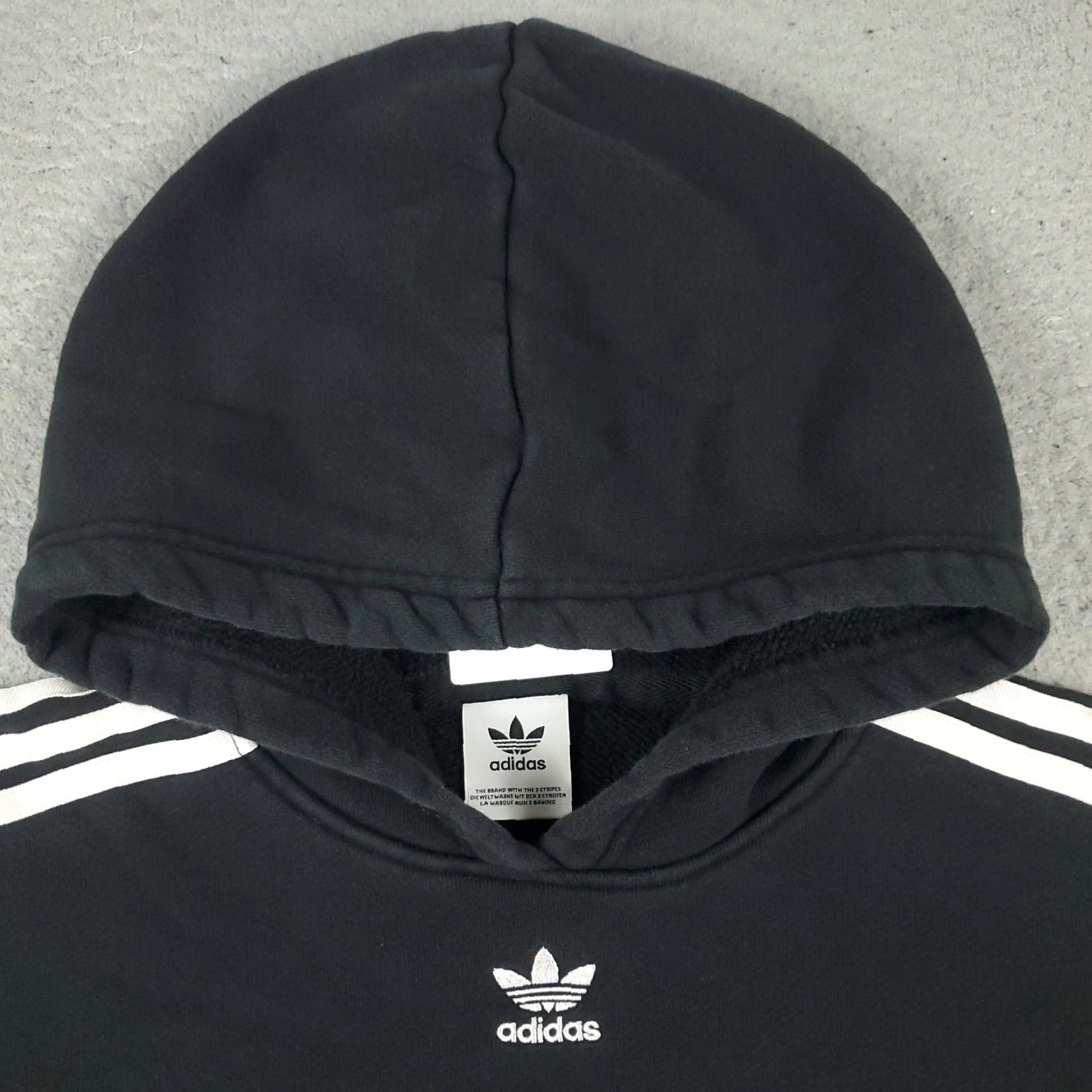 Adidas Adidas Hoodie Womens Medium Black Pullover Mock Neck Sweatshirt Activewear Sports Size M / US 6-8 / IT 42-44 - 2 Thumbnail