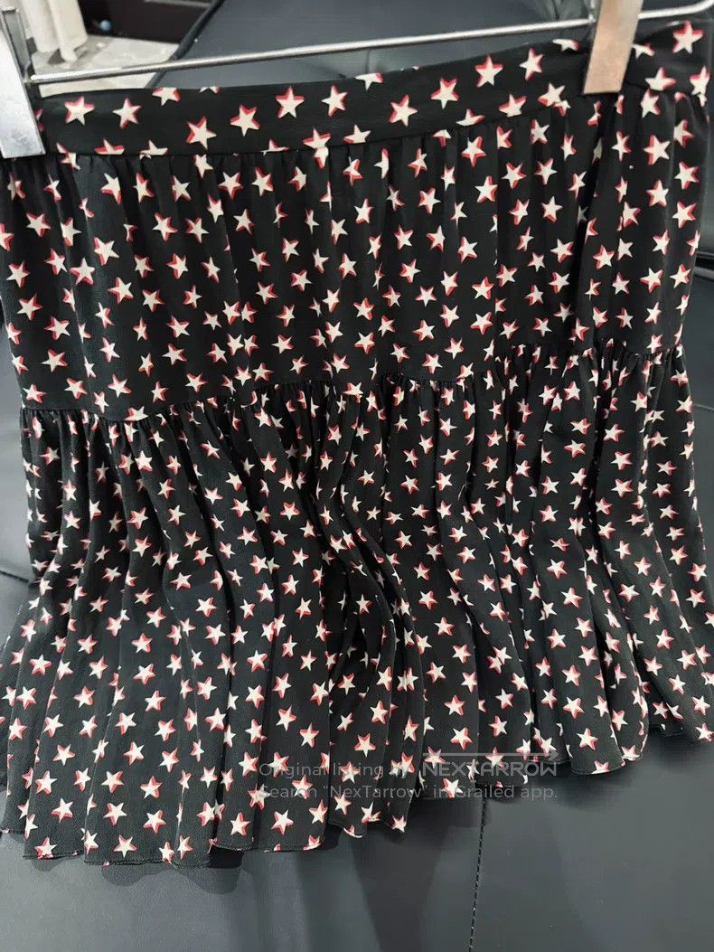 Saint Laurent Paris Saint Laurent Paris Starry Skirt Size 35" - 2 Thumbnail