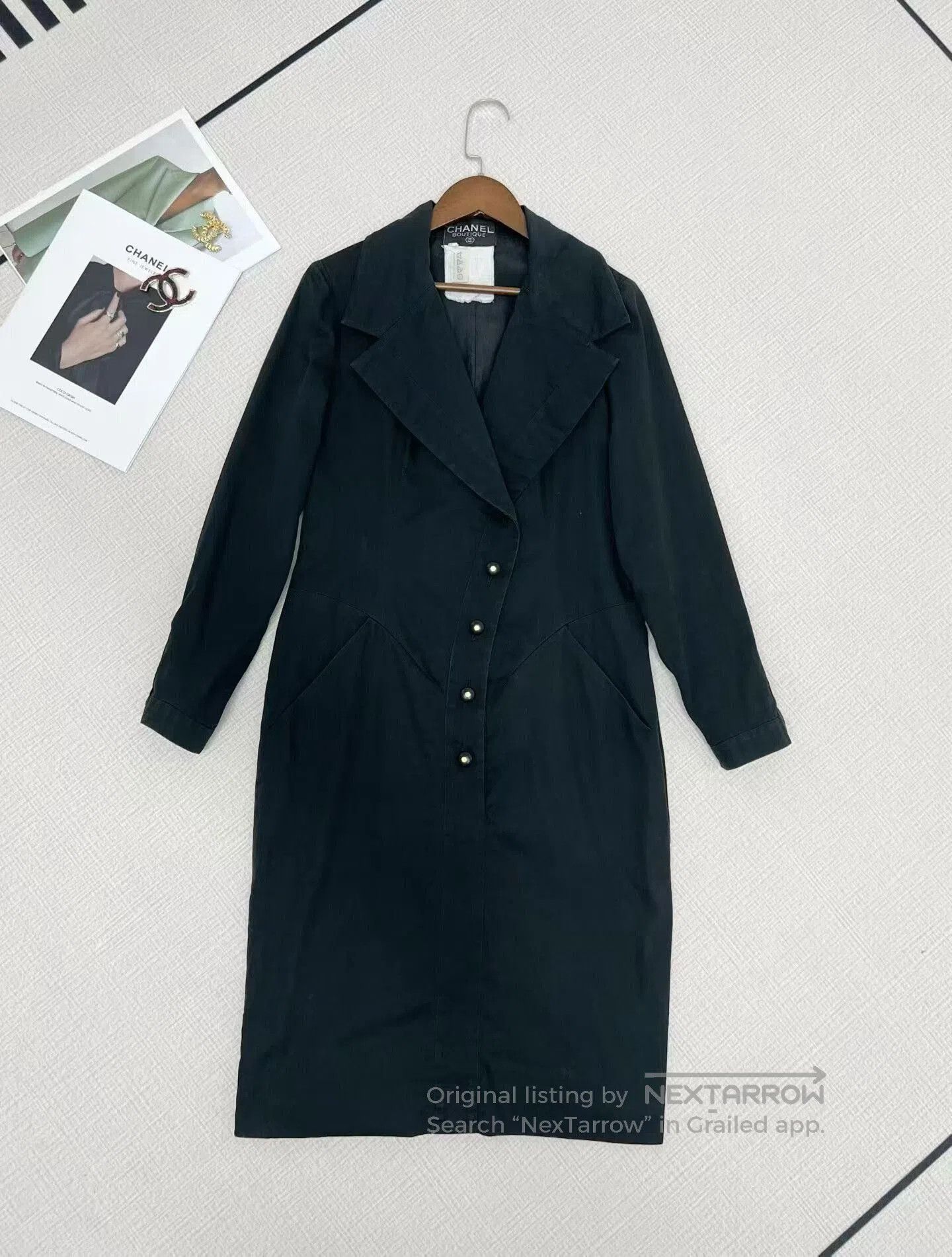 Chanel Chanel Long Sleeve Dress with Button Detail. Size XS / US 0-2 / IT 36-38 - 1 Thumbnail