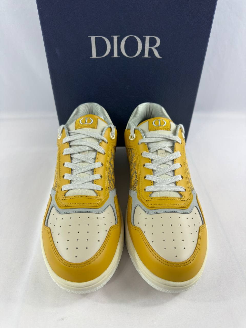 Dior Dior B27 Low 'Dior Oblique' Gold-Tone White Grey Size US 11 / EU 44 - 5 Thumbnail