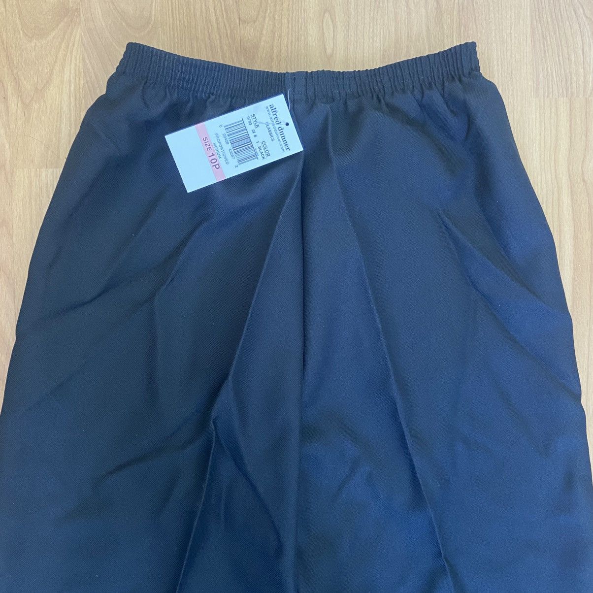 Vintage NWT Alfred Dunner Petite Classic Black Pants Women’s 10P Size 24" / US 00 / IT 34 - 5 Thumbnail