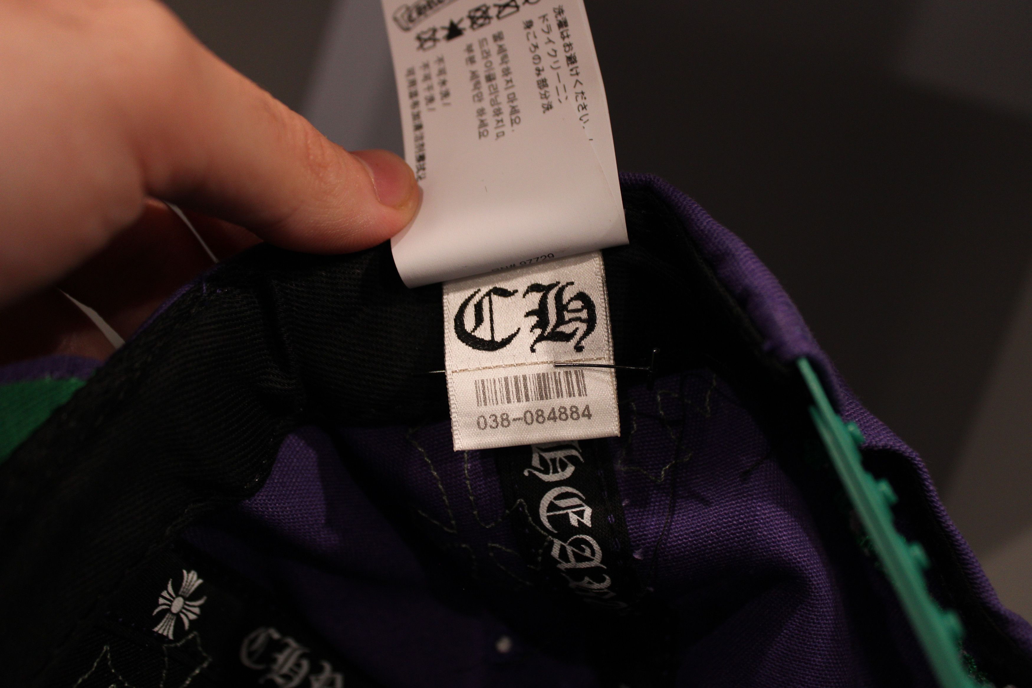 Chrome Hearts Chrome Hearts CH Purple/Green Cross Patch Baseball Hat Size ONE SIZE - 5 Thumbnail