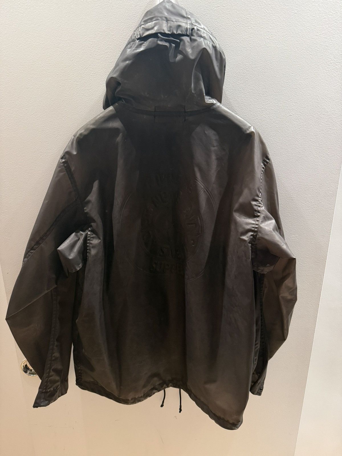 Stone Island × Supreme FW17 Supreme Stone Island Poly Cover Composite Anorak Black Size US M / EU 48-50 / 2 - 3 Thumbnail