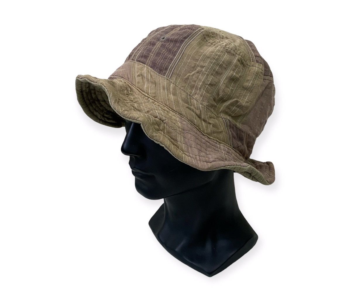 image of Patchwork Bucket Hat in Brown, Men's