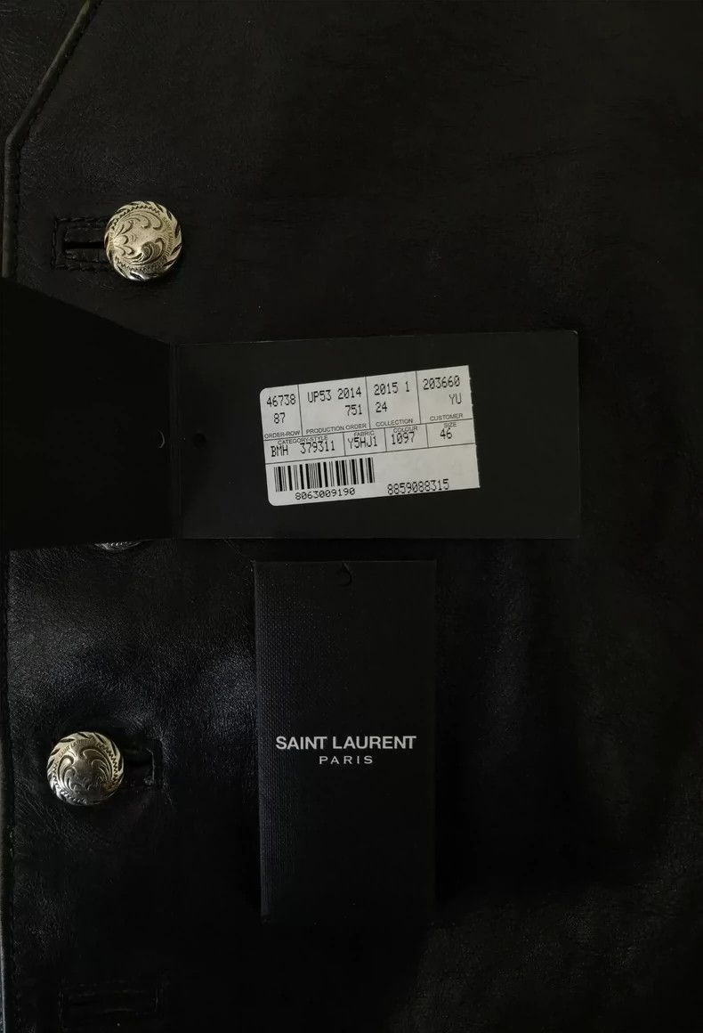 Saint Laurent Paris saint laurent paris2015SS Western Cowhide Vest 2503-Nextarr Size 46R - 5 Thumbnail