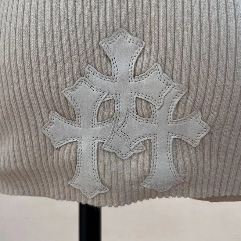 Chrome Hearts Chrome Hearts Beige Cross High Neck Sweater . Size US M / EU 48-50 / 2 - 3 Thumbnail