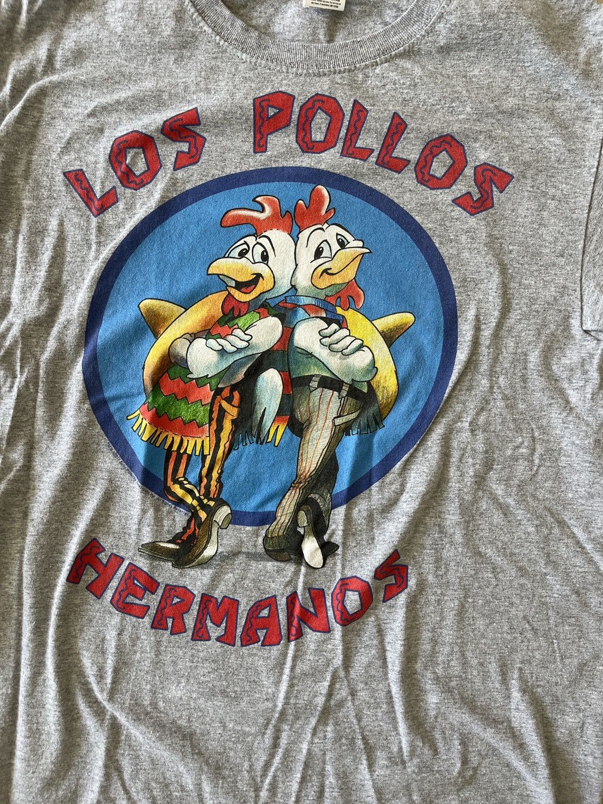 Vintage Los Pollos Hermanos Grey Graphic T-Shirt Breaking Bad Size US S / EU 44-46 / 1 - 3 Thumbnail