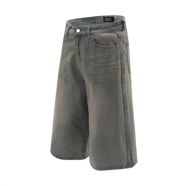 Japanese Brand VIBE Distressed washed men's street style punk denim shorts Size US 32 / EU 48 - 2 Thumbnail