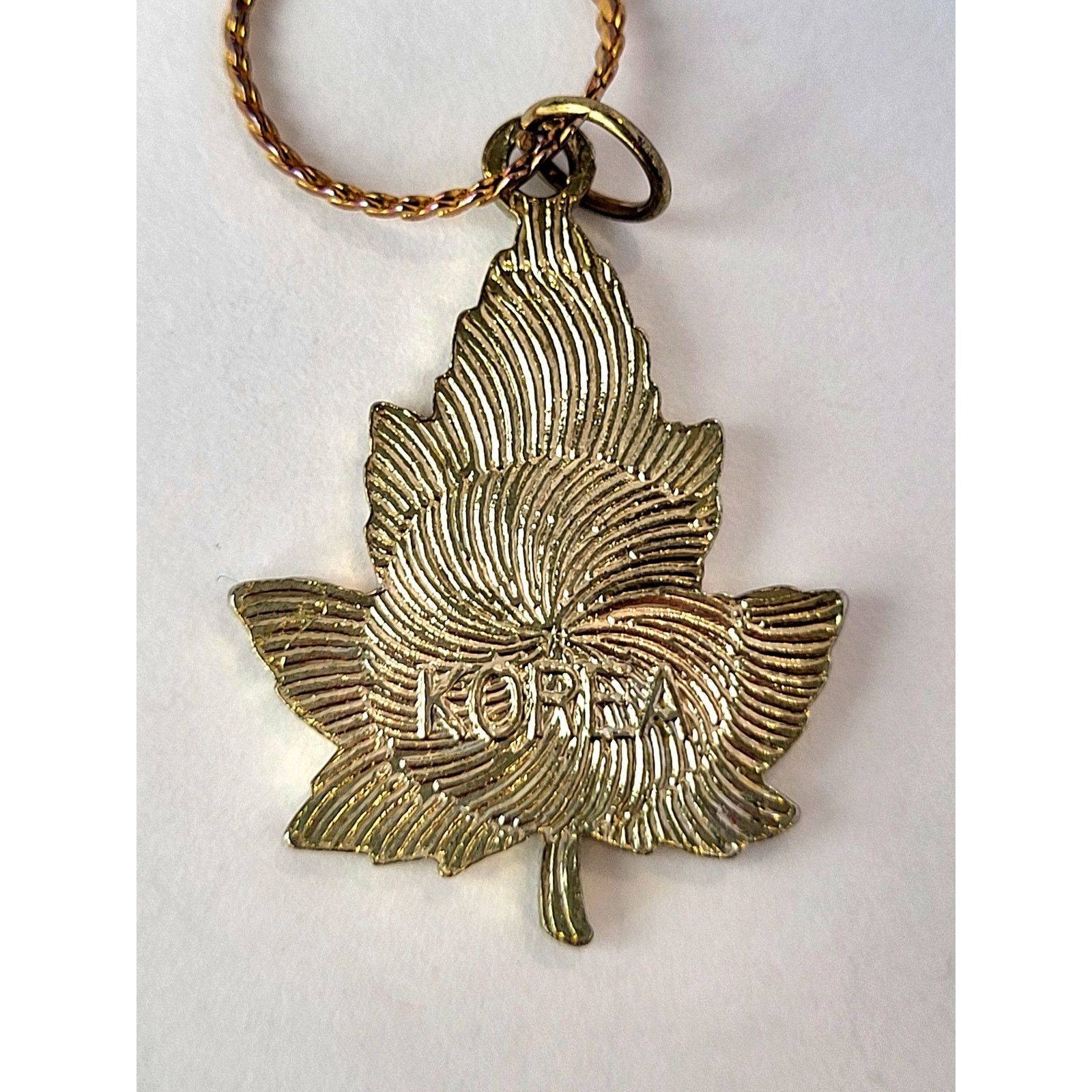 Other Maple Leaf Pendant Necklace Earrings Set VT Canada Enamel Size ONE SIZE - 6 Thumbnail