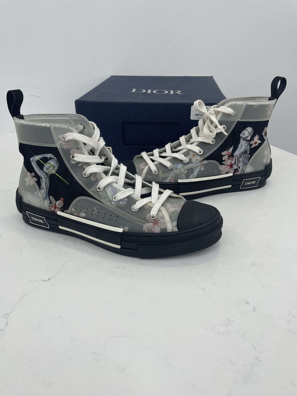 Dior Dior b23 Hi-top black and white Size US 10 / EU 43 - 1 Thumbnail