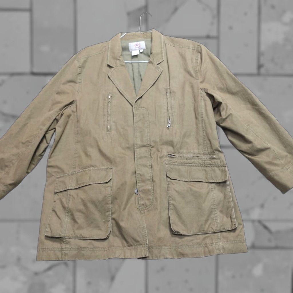 The Territory Ahead Territory Ahead Sport Coat XL Green Notch Lapel Single-Breasted Three-Button 3 Button Cotton Blend Double-Vented Men Large XLB? Size US XL / EU 56 / 4 - 1 Thumbnail