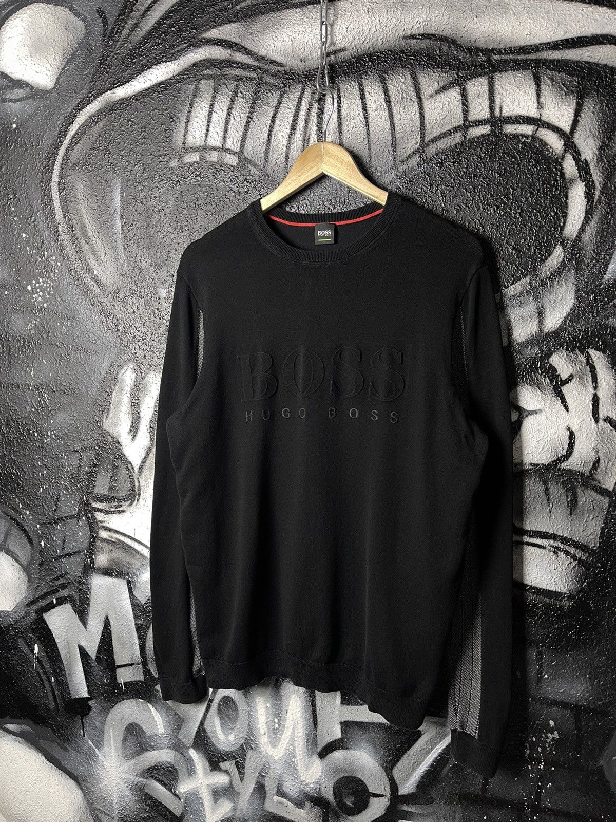 Hugo Boss Hugo Boss Textured Logo Sweater Men’s Size M Size US M / EU 48-50 / 2 - 1 Thumbnail