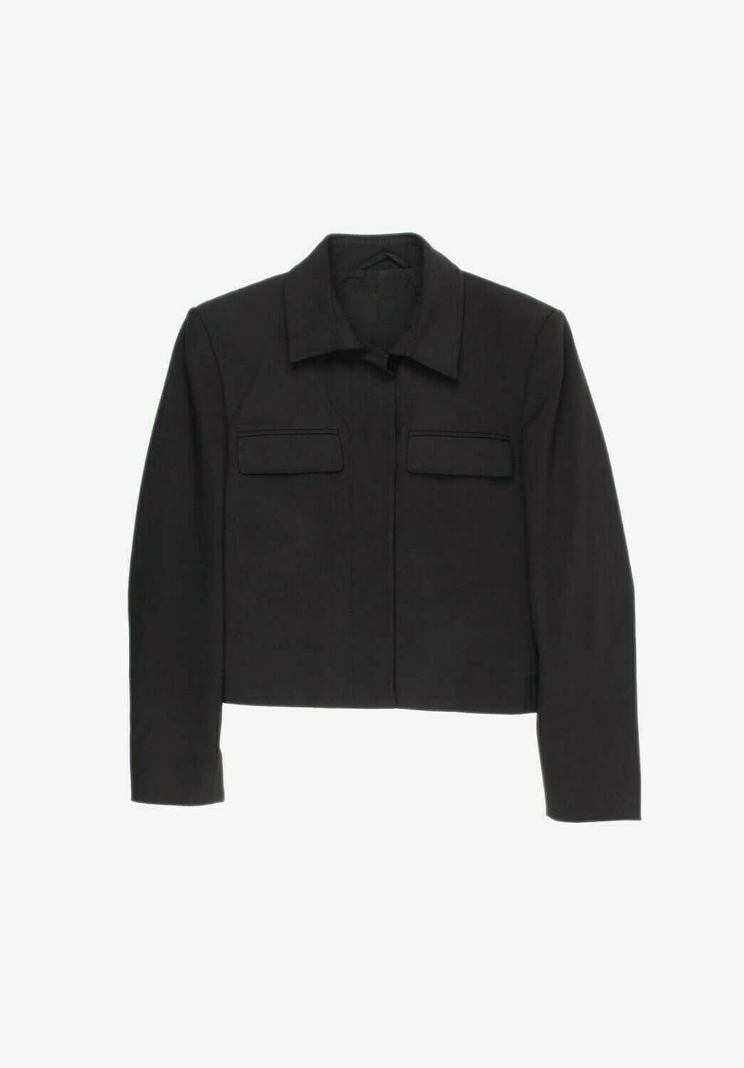 Gucci Women Short Buttoned Black Jacket size 42IT