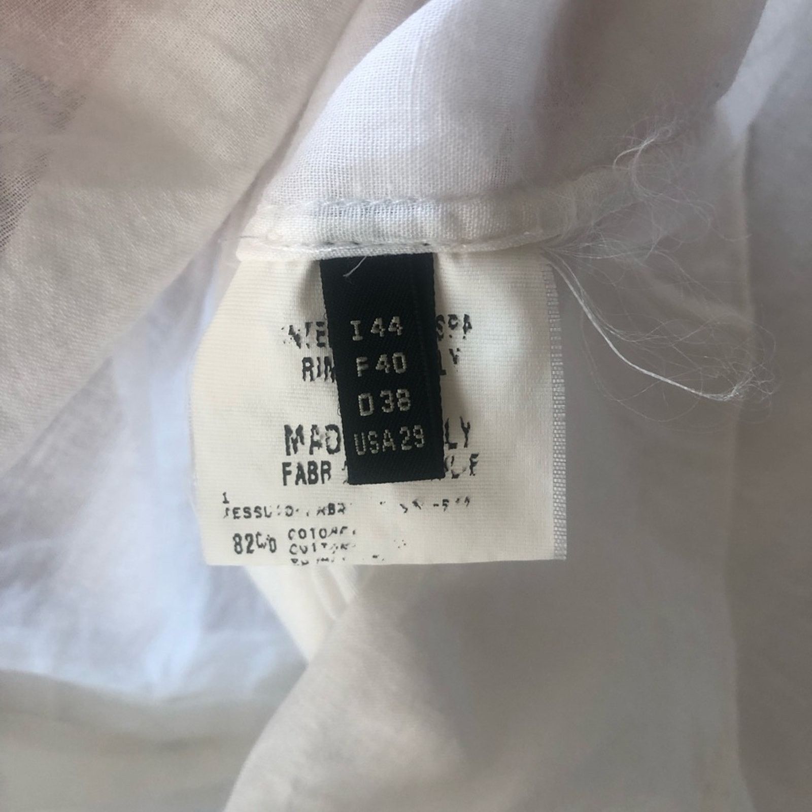 Other French designer white shirt top button up cap embellished Size XS / US 0-2 / IT 36-38 - 12 Thumbnail