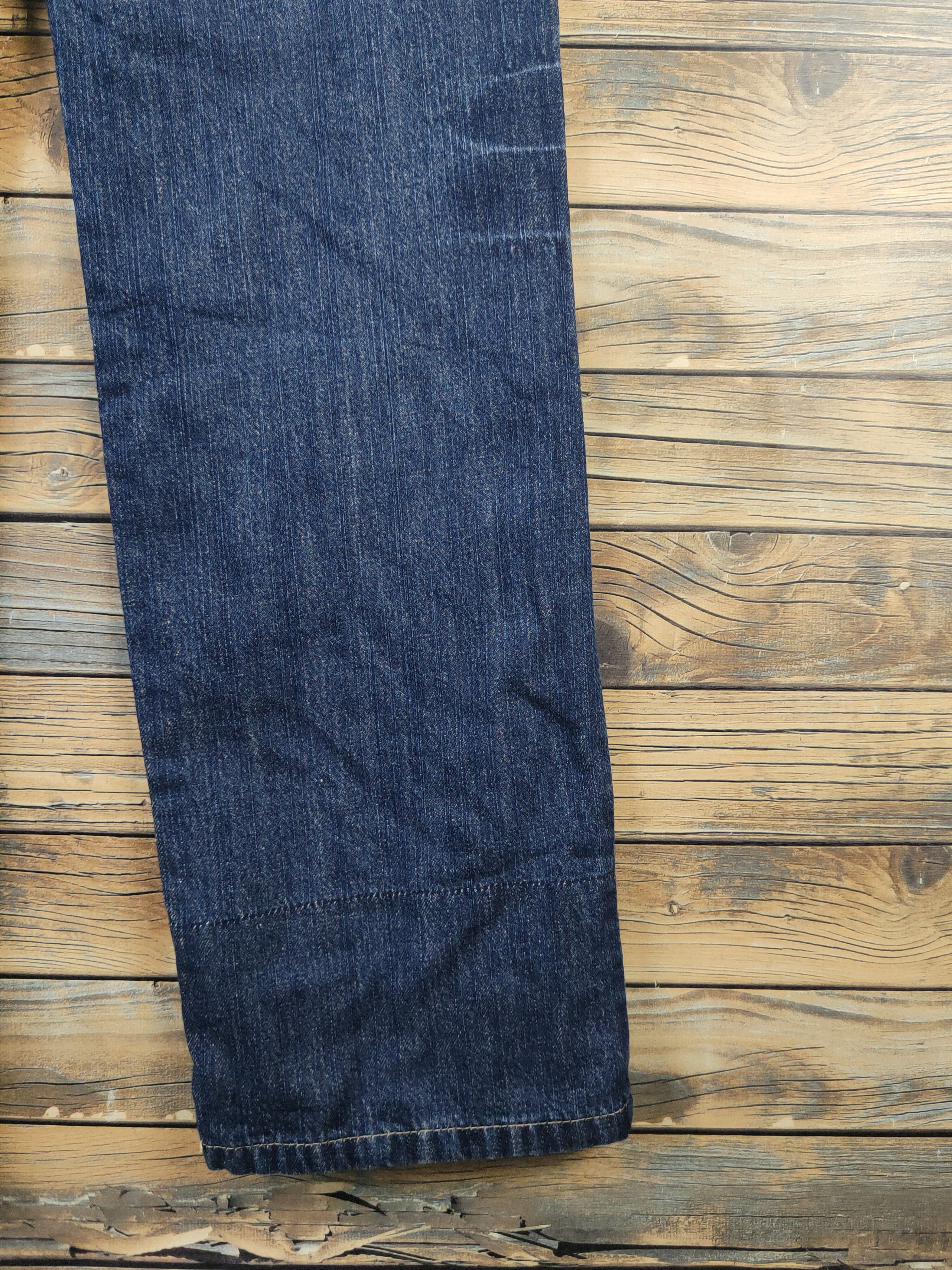 Japanese Brand DL Japanese Brand Dark Blue Suspender Soft Jeans #1090 Size 28" / US 6 / IT 42 - 17 Thumbnail
