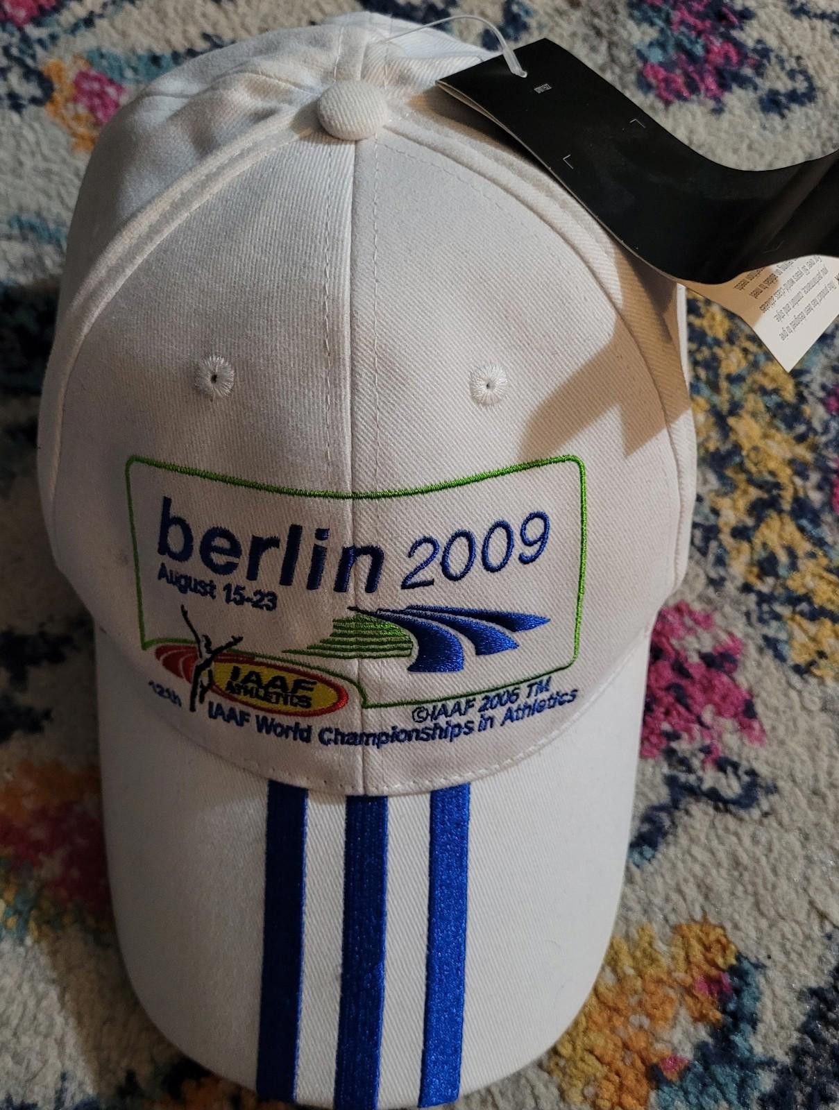 Adidas IAAF World Championship Athletics BERLIN 2009 adidas hat NWT Size ONE SIZE - 10 Thumbnail
