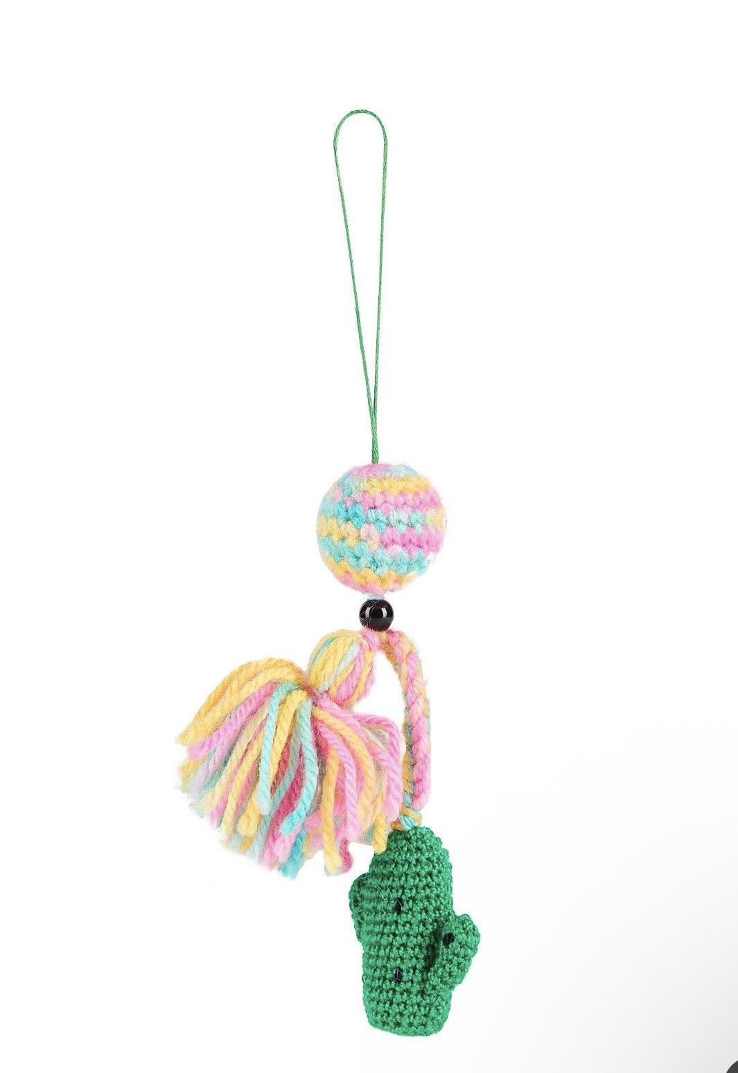 Marni Marni Crochet Knitted Cactus Bag Charm Key Chain Emerald Size ONE SIZE - 2 Thumbnail