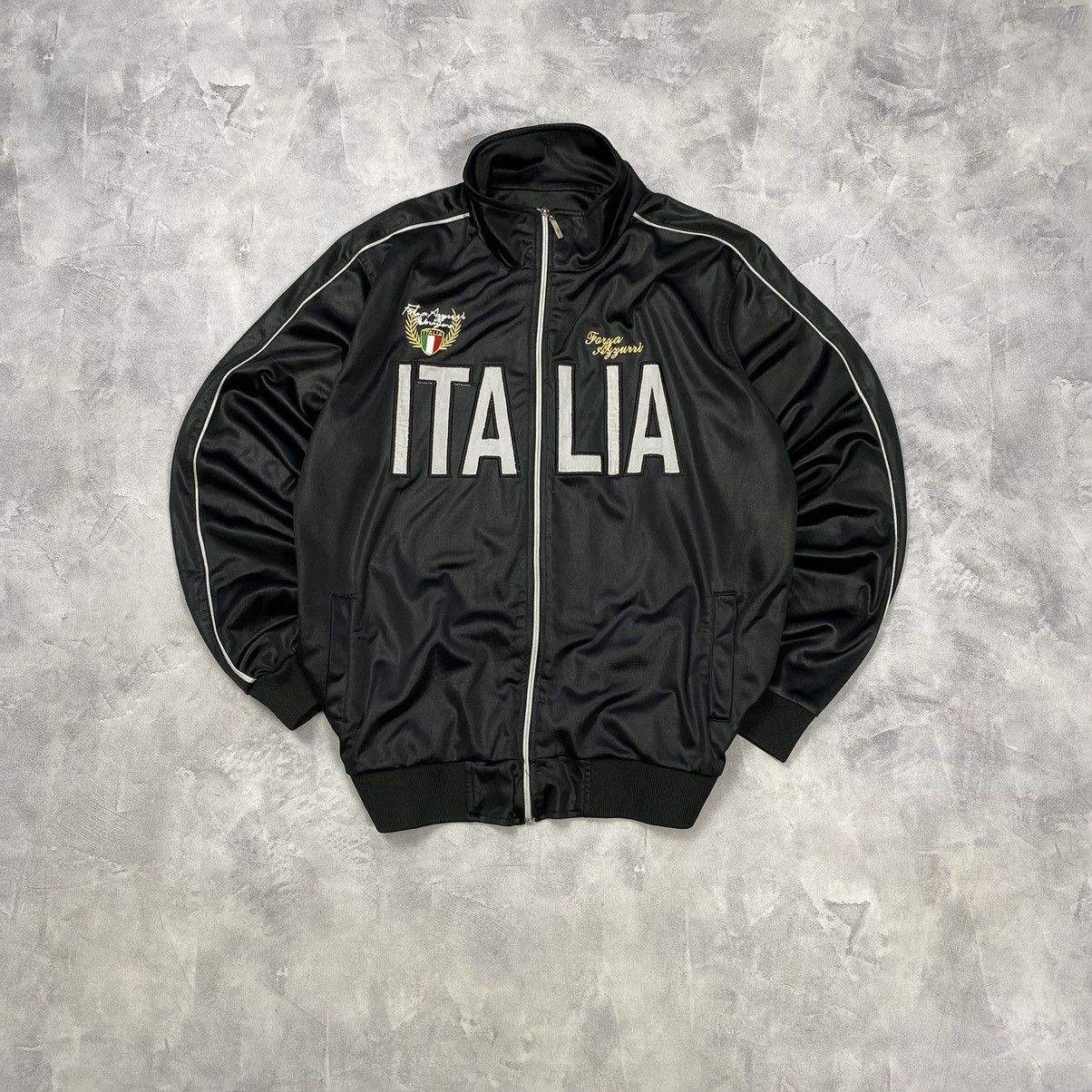 Vintage RARE Vintage Hoodie Italia Soccer Italy Big Logo | Grailed