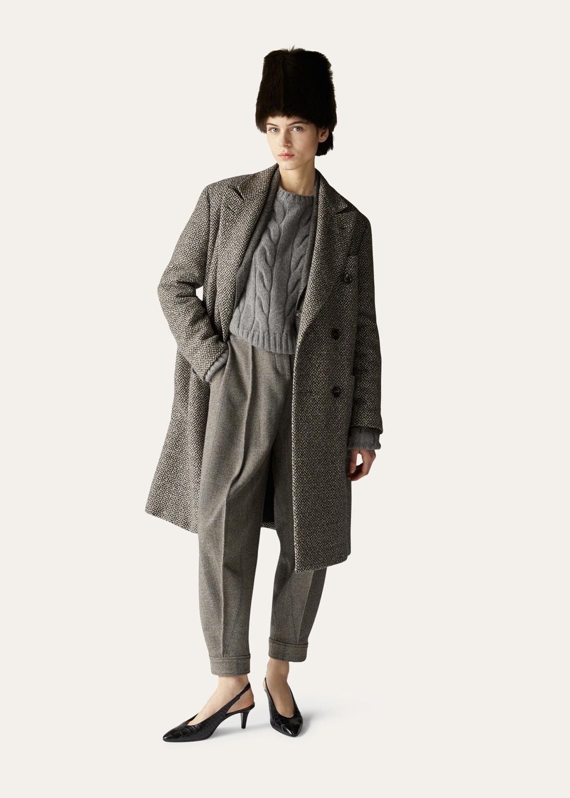 o1srvl11e0824 Aniston Cashmere Pants in Grey