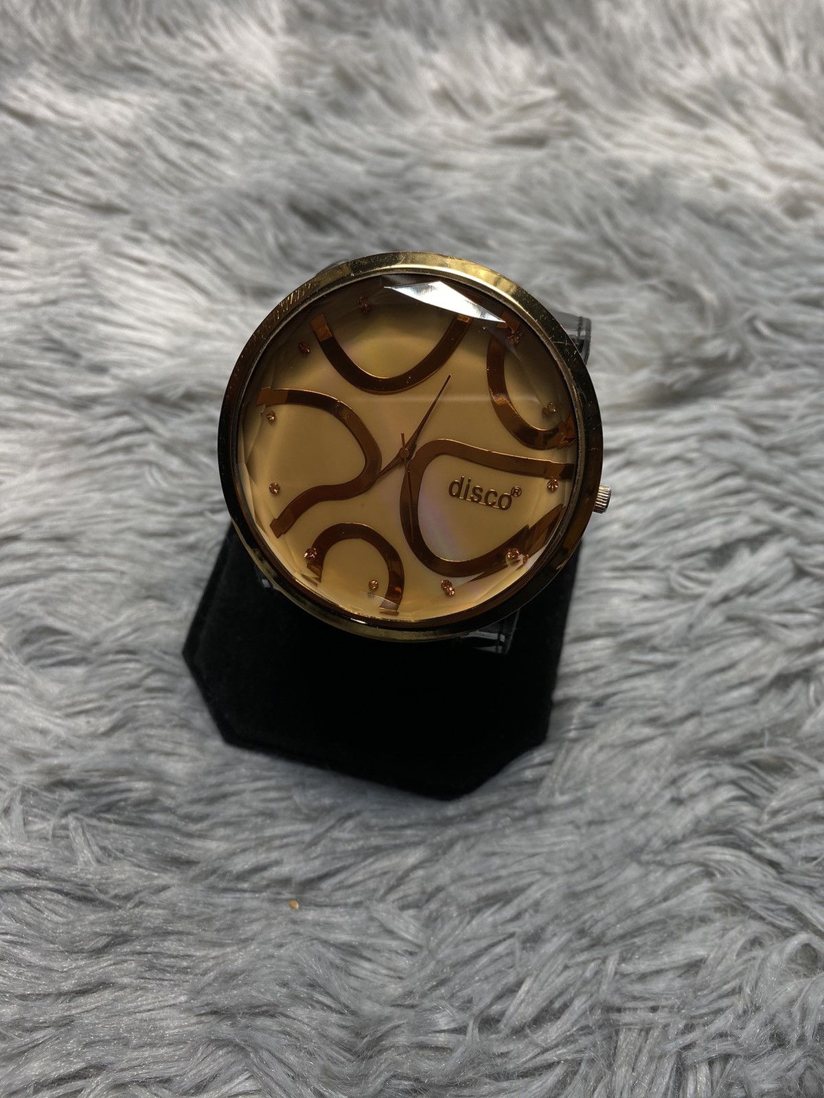Japanese Brand × Jewelry × Vintage Golden Disco Design Watch with Unique Strap | Japanese Brand Size ONE SIZE - 2 Thumbnail