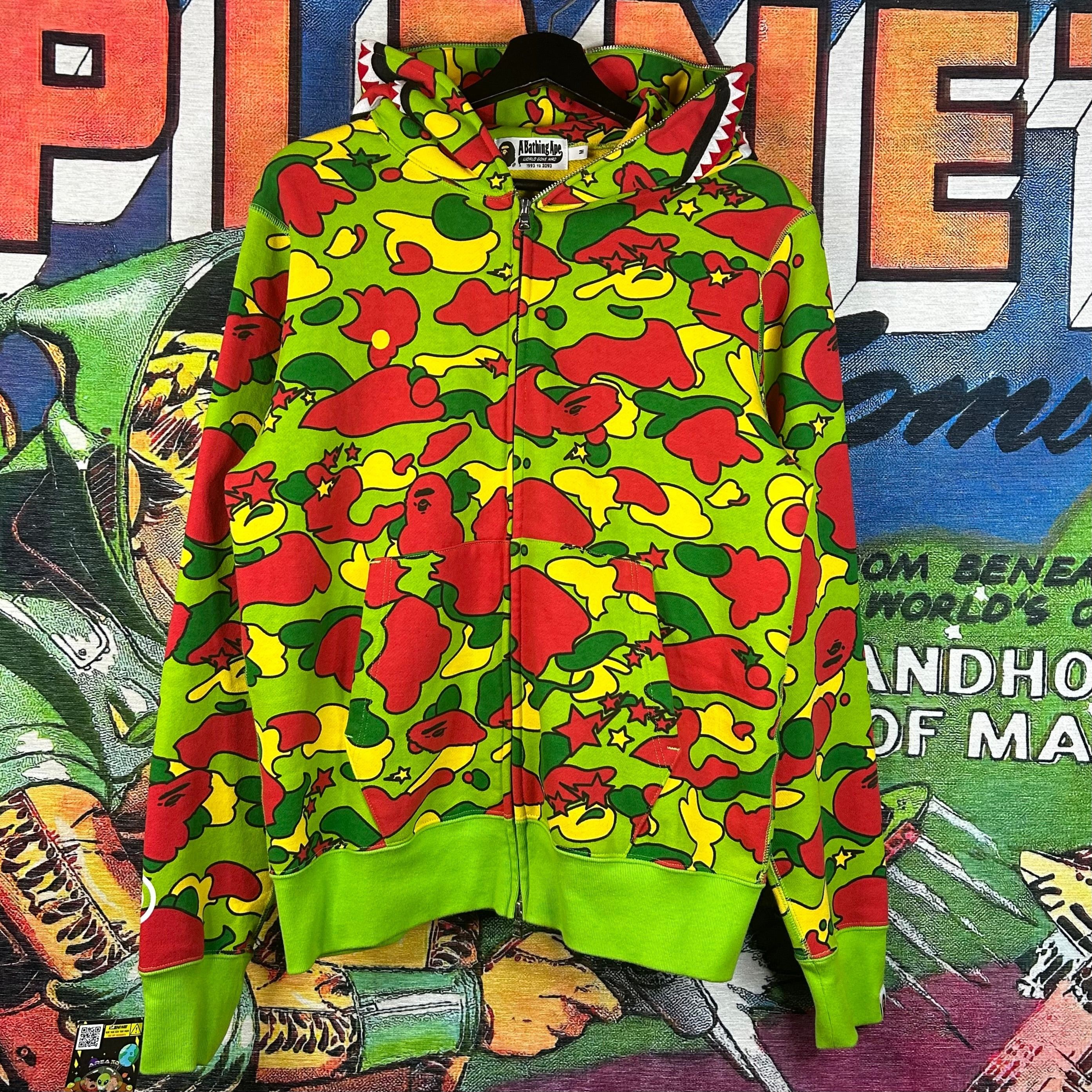 Bape Sta Camo Shark Full Zip Hoodie Size US M / EU 48-50 / 2 - 1 Thumbnail