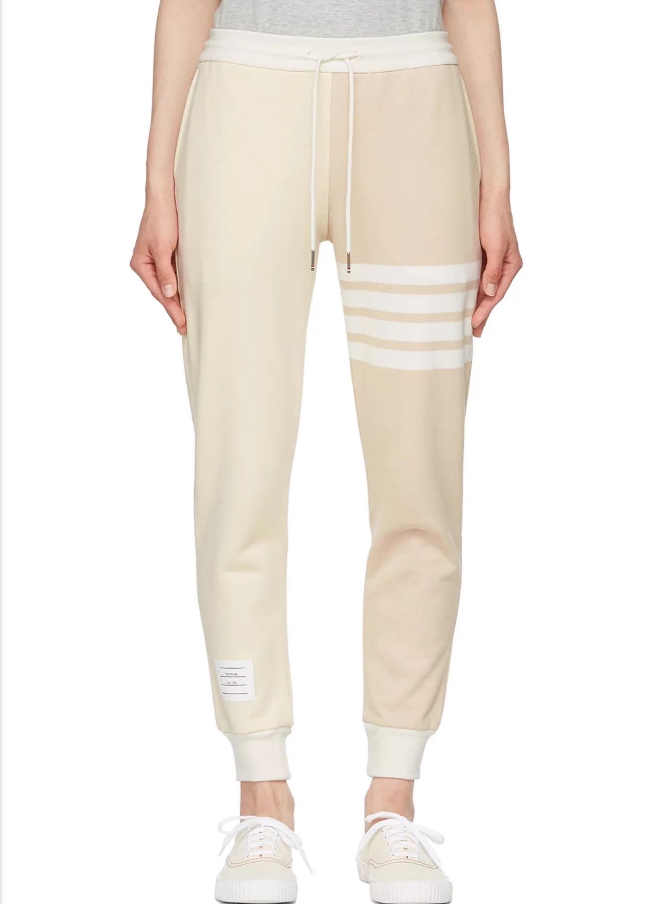 Thom Browne Thom Browne Women's Colorblock Beige-Oatmeal Tracks 40 Size 27" / US 4 / IT 40 - 7 Thumbnail