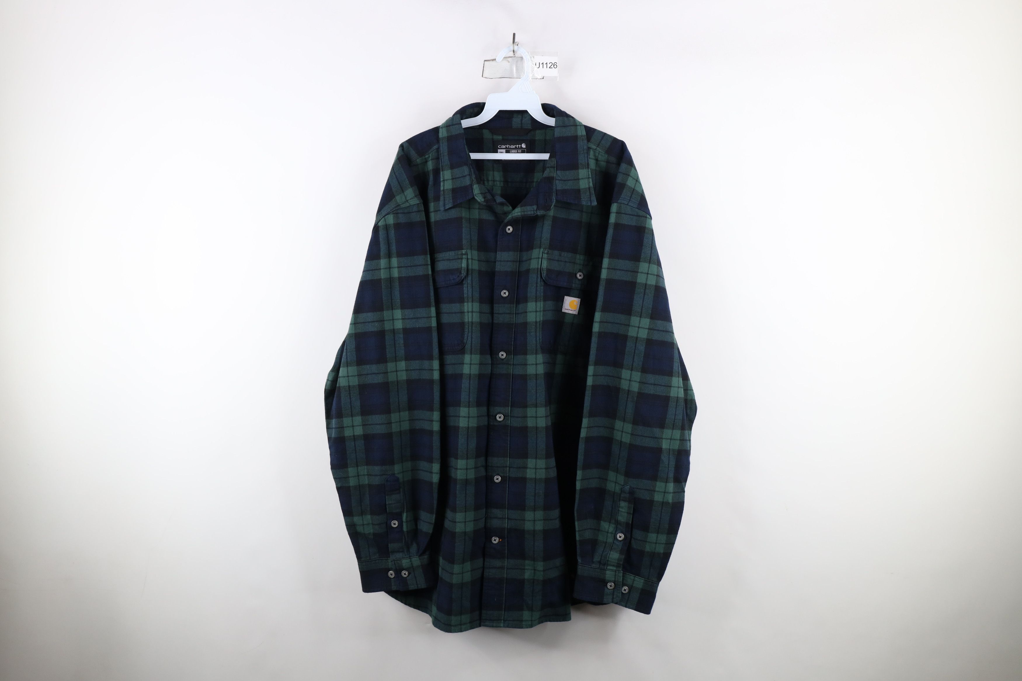 Carhartt × Vintage Vintage Y2K Carhartt Flannel Button Shirt Jacket Jac Shirt Size US XXL / EU 58 / 5 - 1 Thumbnail