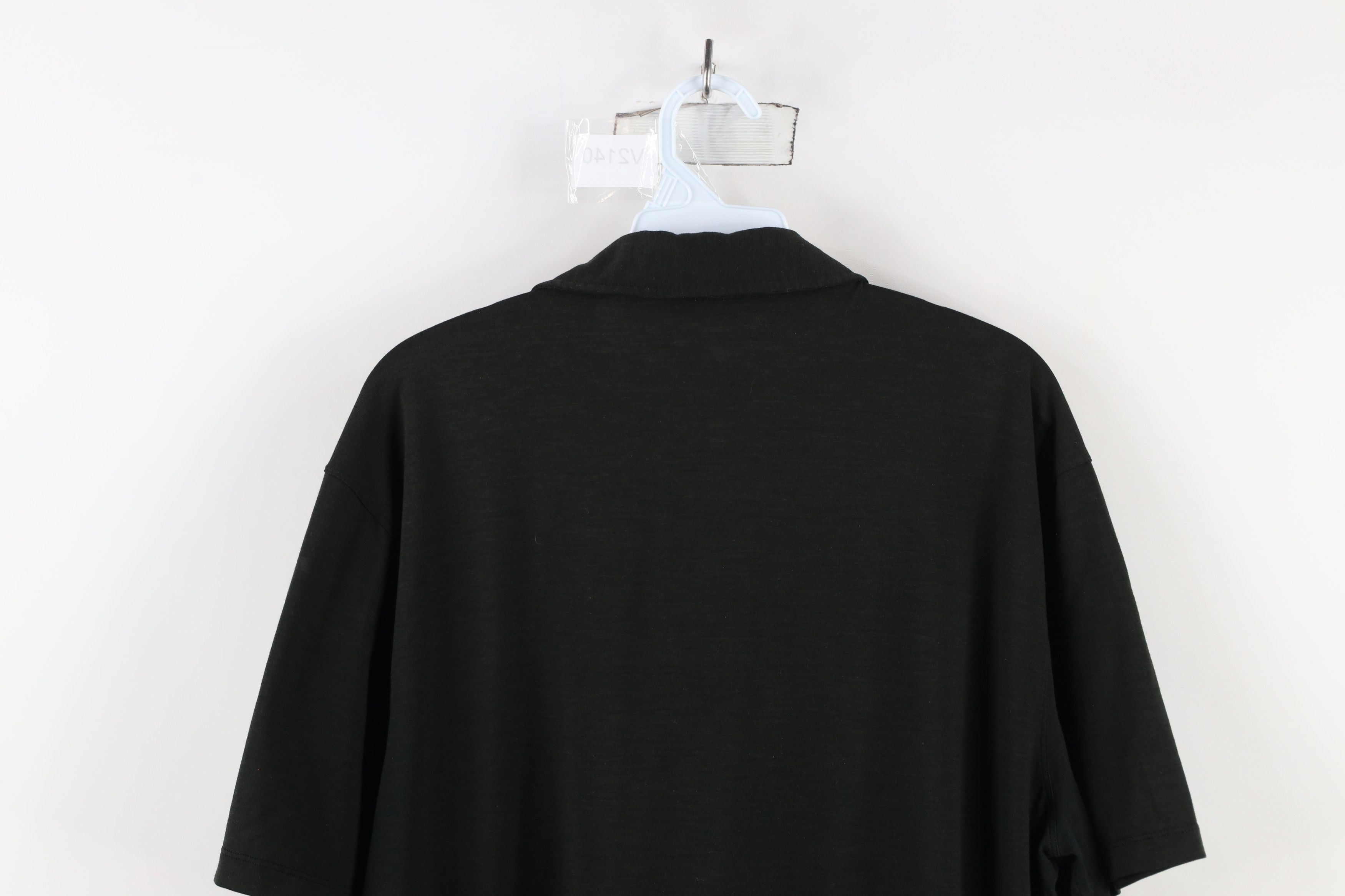 Lululemon Lululemon Vent Tech Short Sleeve Collared Polo Shirt Black Size US XL / EU 56 / 4 - 9 Thumbnail