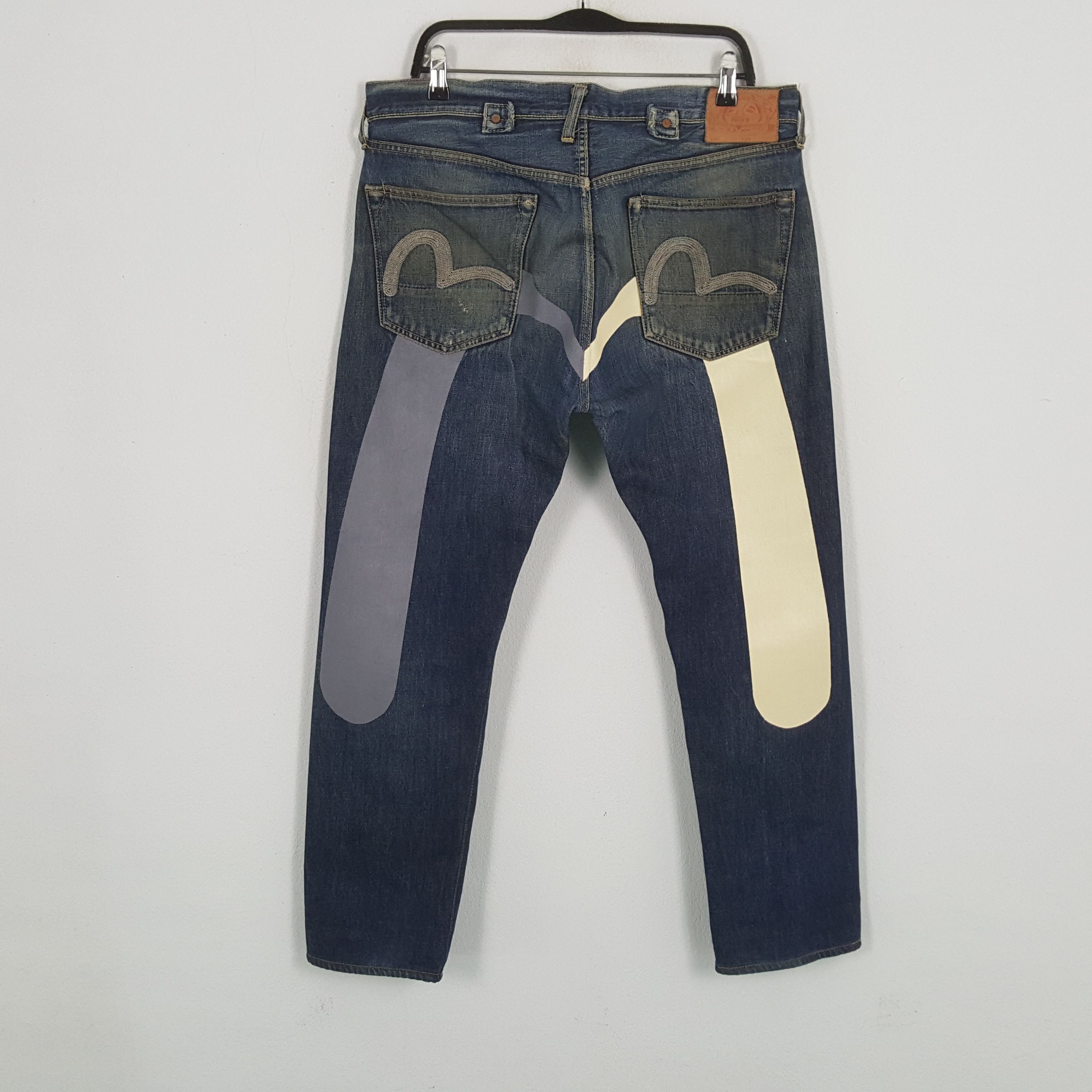 Japanese Brand × Vintage EVISU Japanese Brand Fashion Style Custom Daicock Jeans Size US 35 - 1 Thumbnail