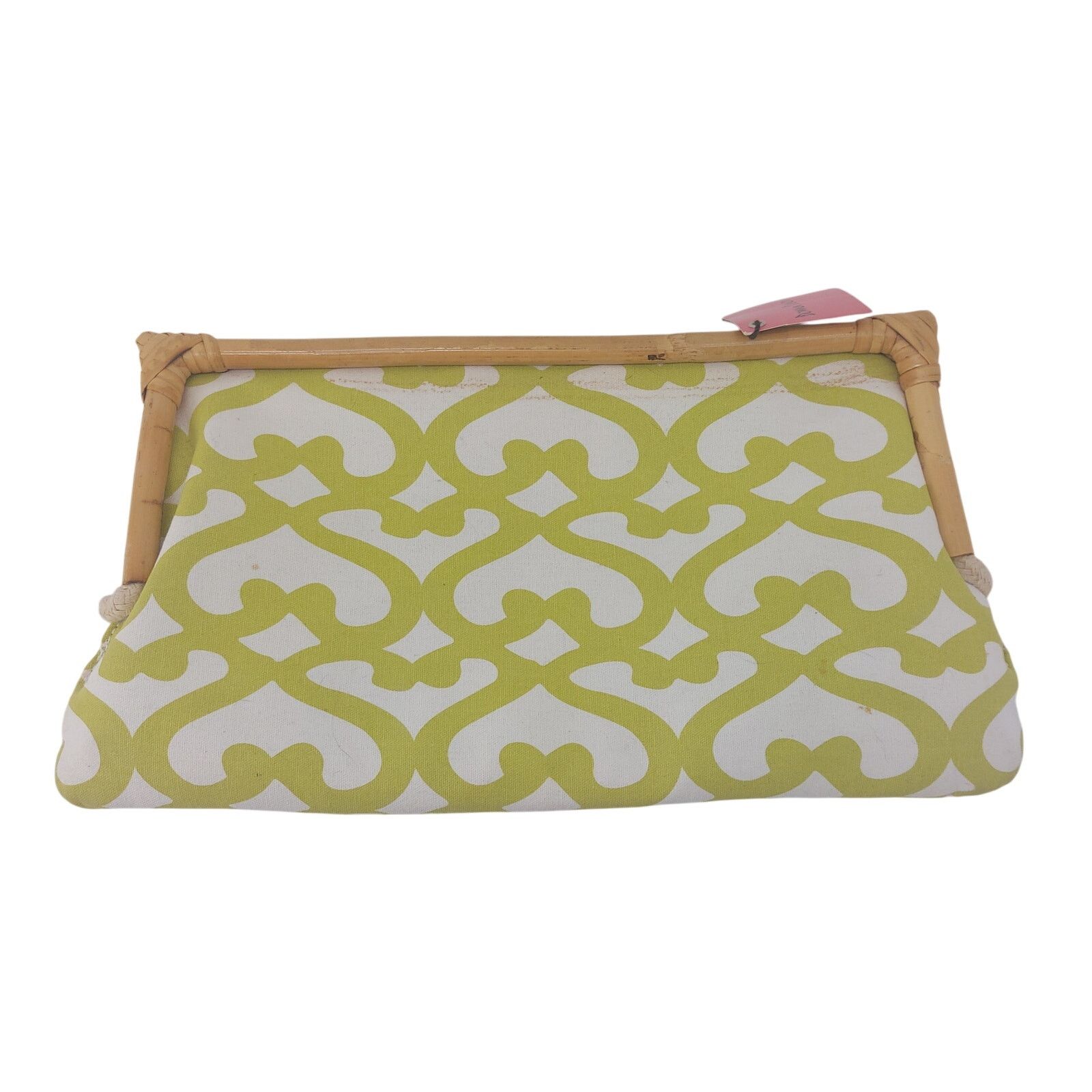 Other Donna Dixon Lime Green Clutch Bamboo Magnetic Bag Size ONE SIZE - 20 Thumbnail