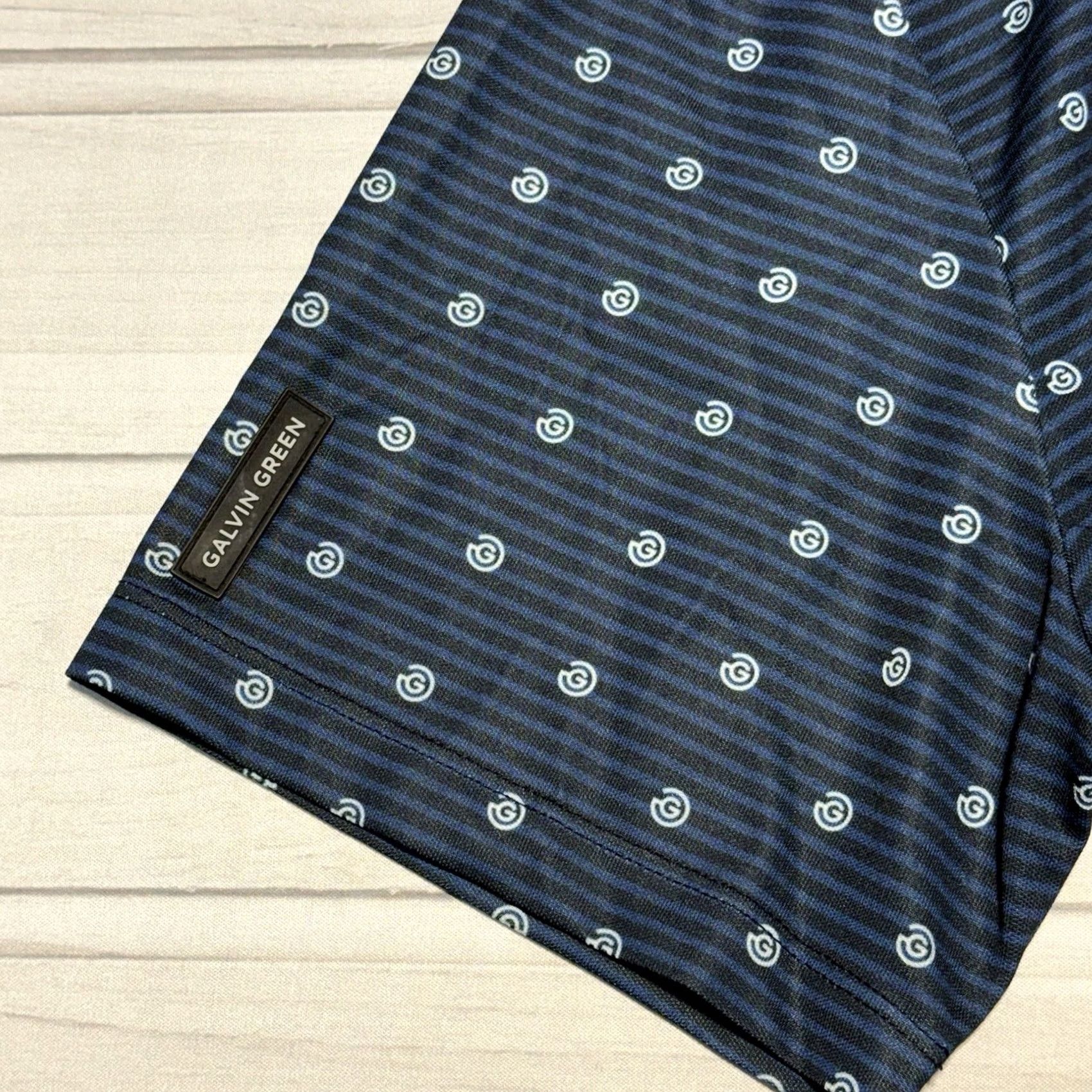 Galvin Green Galvin Green Polo Shirt Mens XL Blue Geometric Golf Collared Short Sleeve Size US XL / EU 56 / 4 - 5 Thumbnail