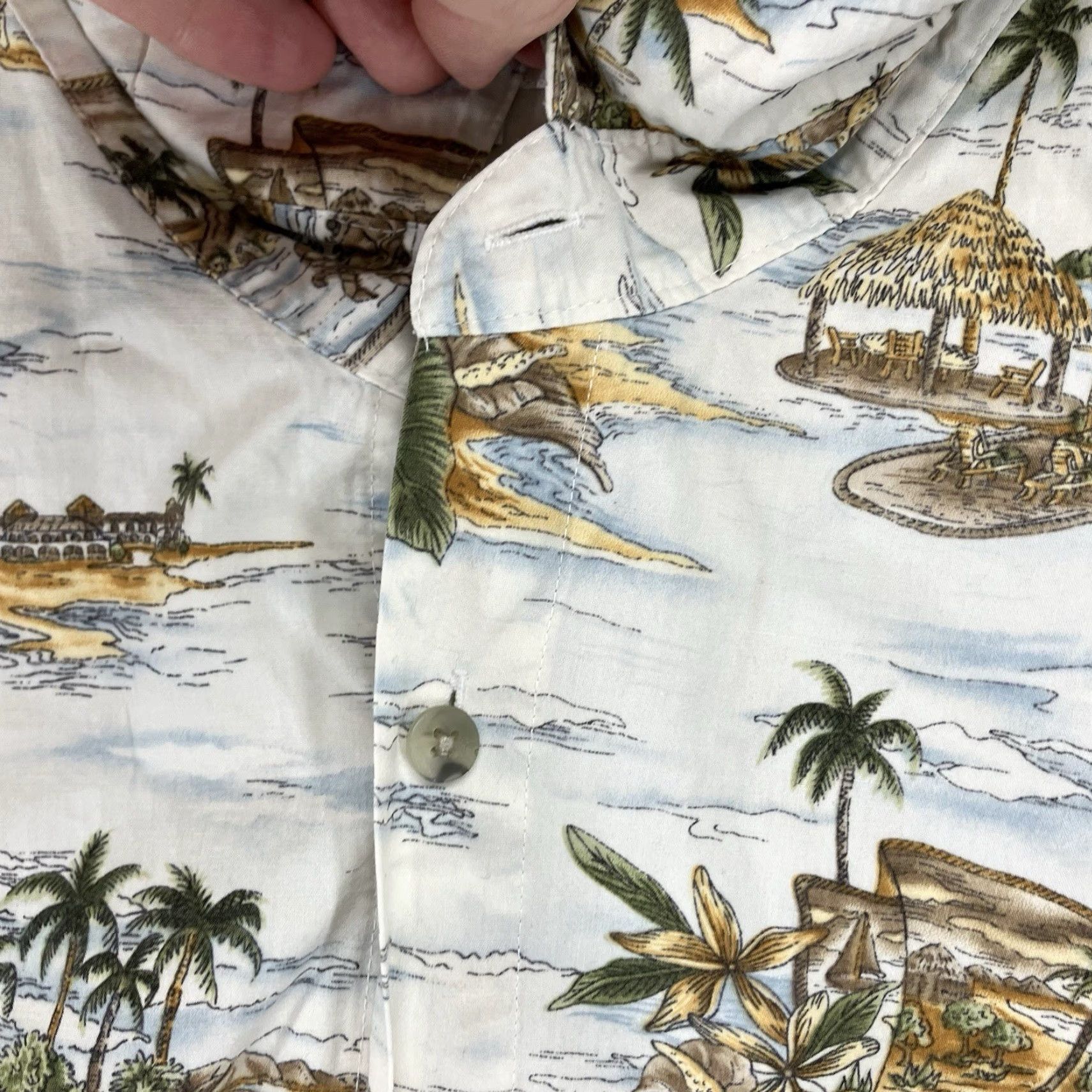 Pierre Cardin VINTAGE Pierre Cardin Men's Hawaiian Shirt 2XL Short Sleeve Cotton Floral Nautical 90s Summer Size US XXL / EU 58 / 5 - 5 Thumbnail