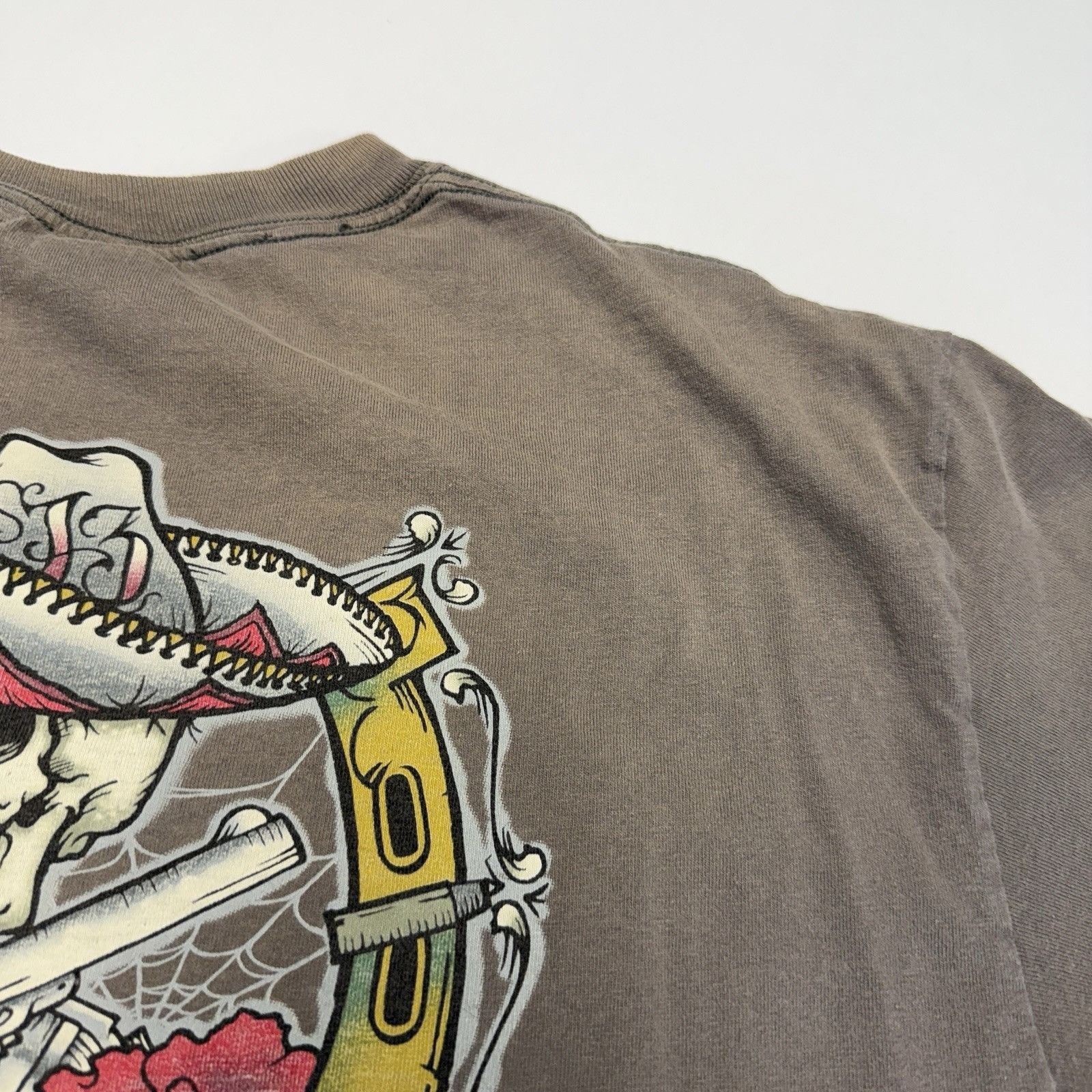 Vintage Vintage Lucky 13 T Shirt Mens Large Y2K Brown Short Sleeve G Size US L / EU 52-54 / 3 - 10 Thumbnail